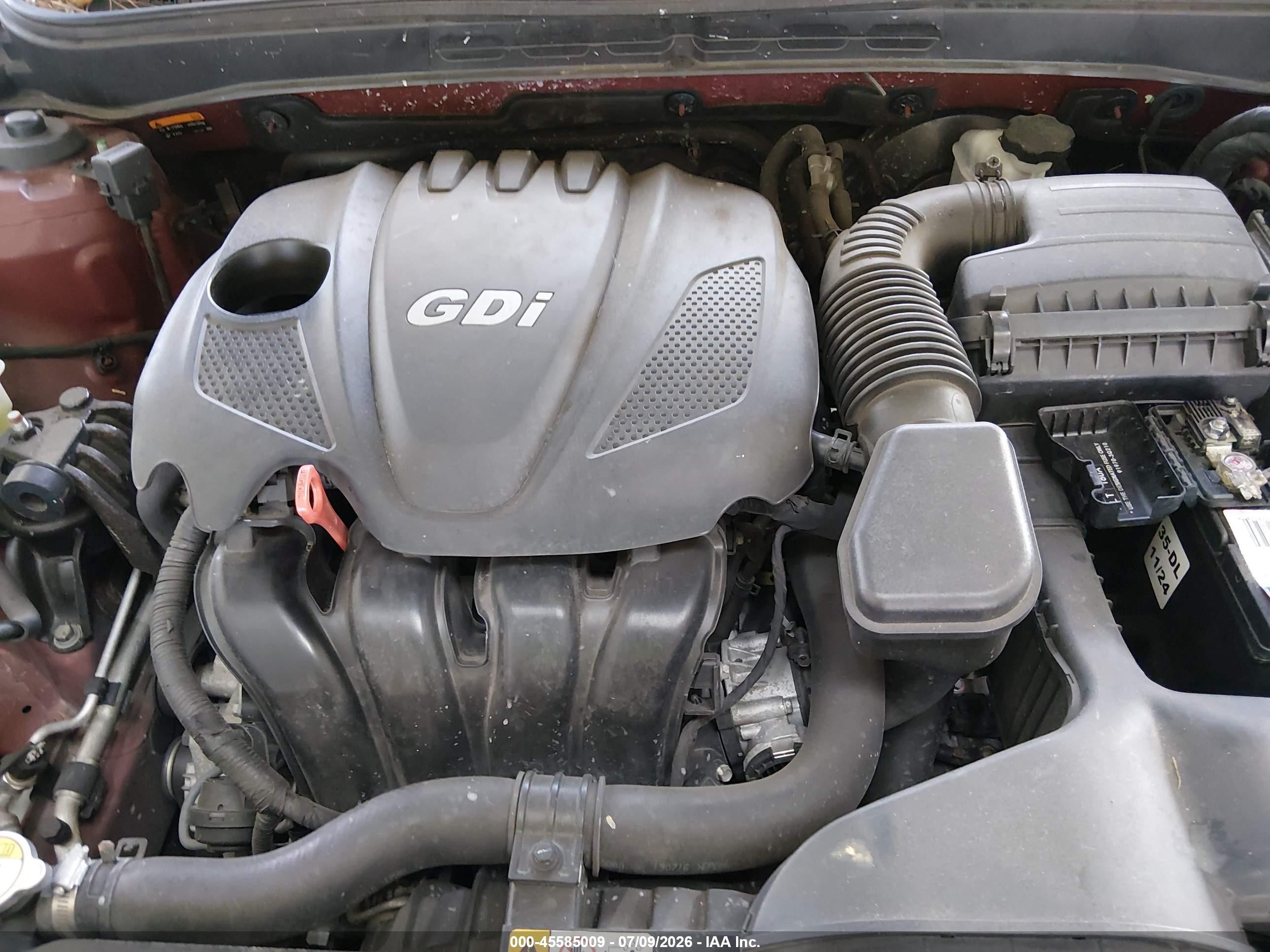 2014 Hyundai Sonata Gls Red vin: 5NPEB4AC3EH821359