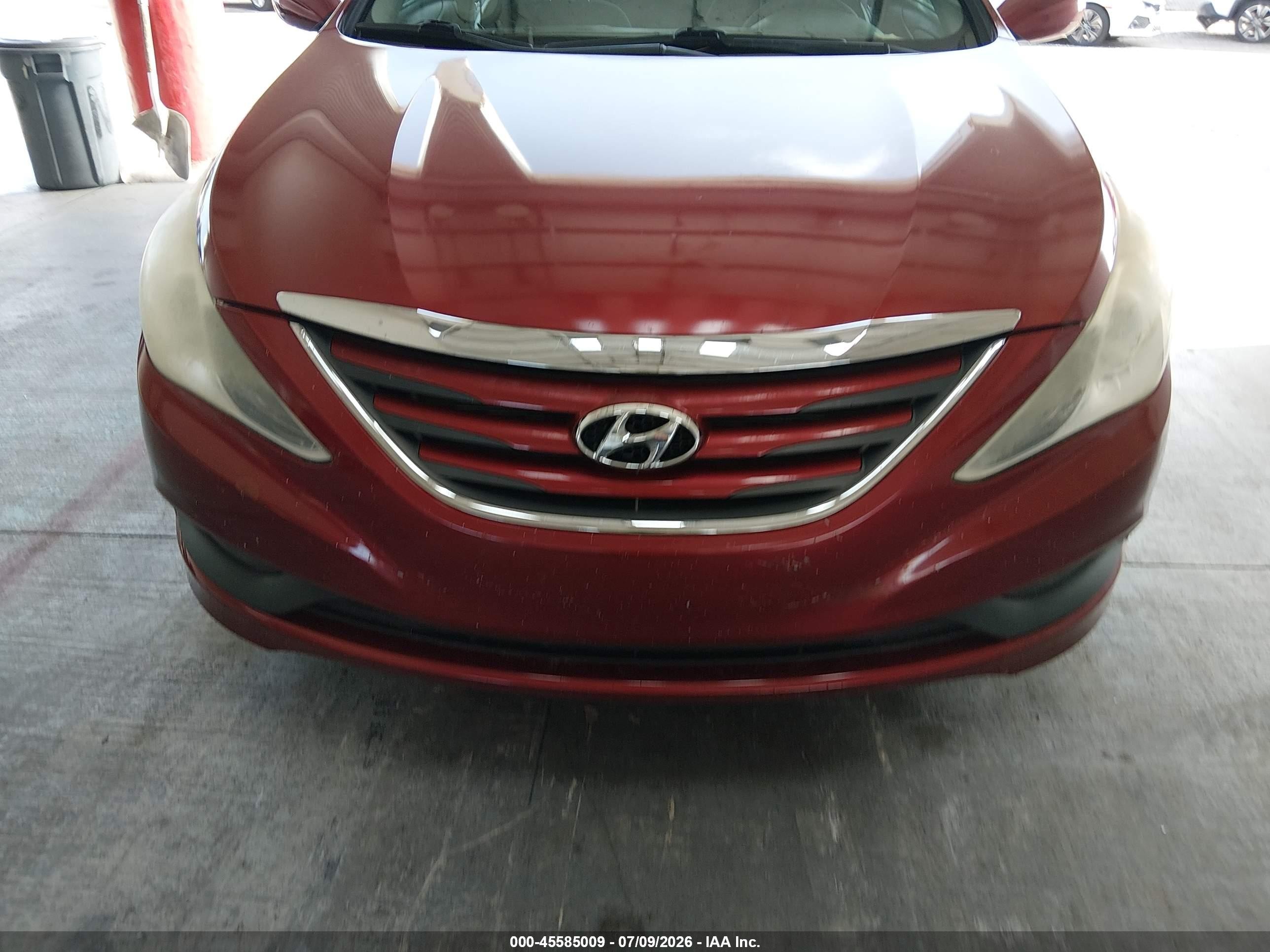 2014 Hyundai Sonata Gls Red vin: 5NPEB4AC3EH821359
