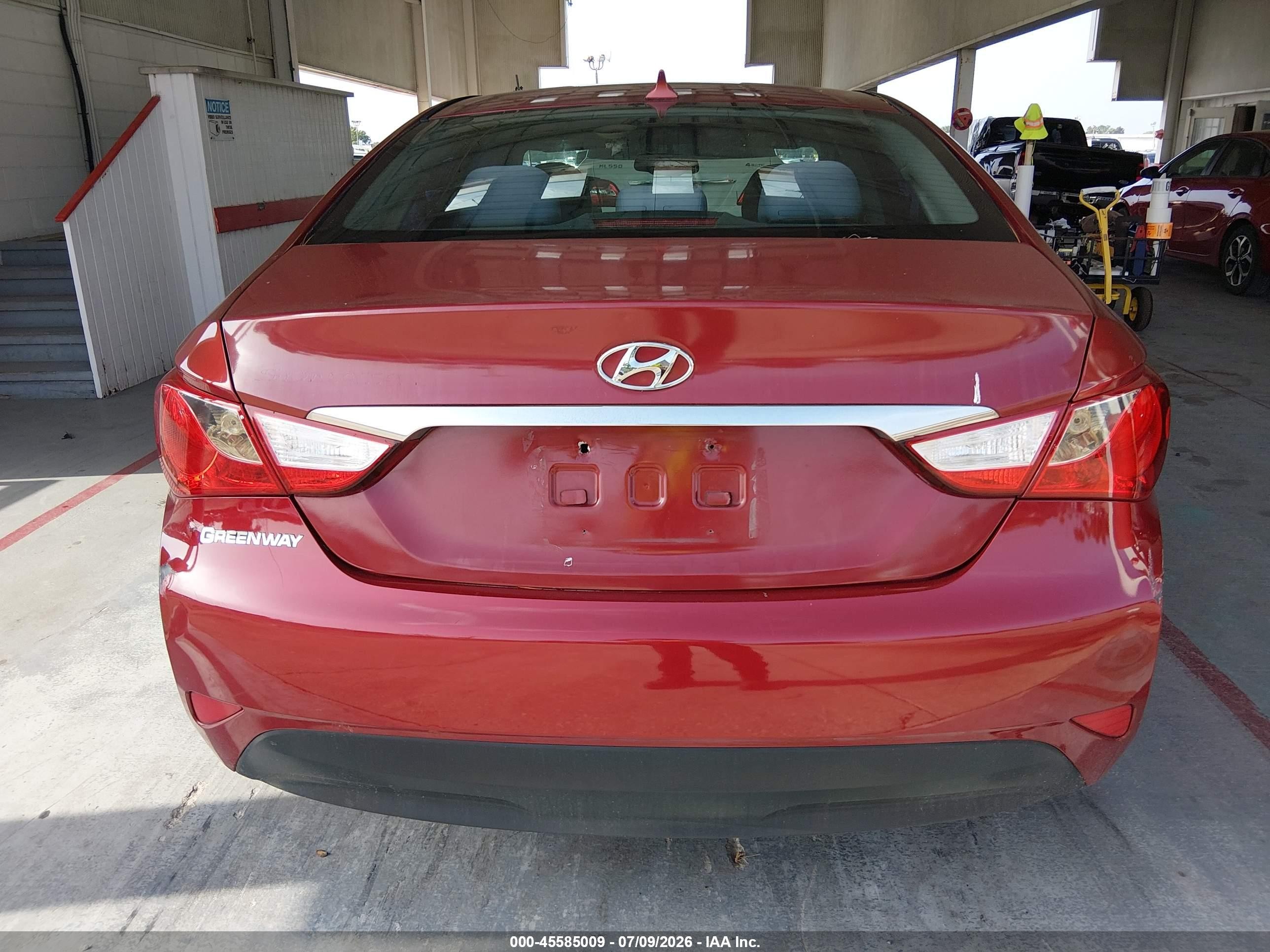 2014 Hyundai Sonata Gls Red vin: 5NPEB4AC3EH821359