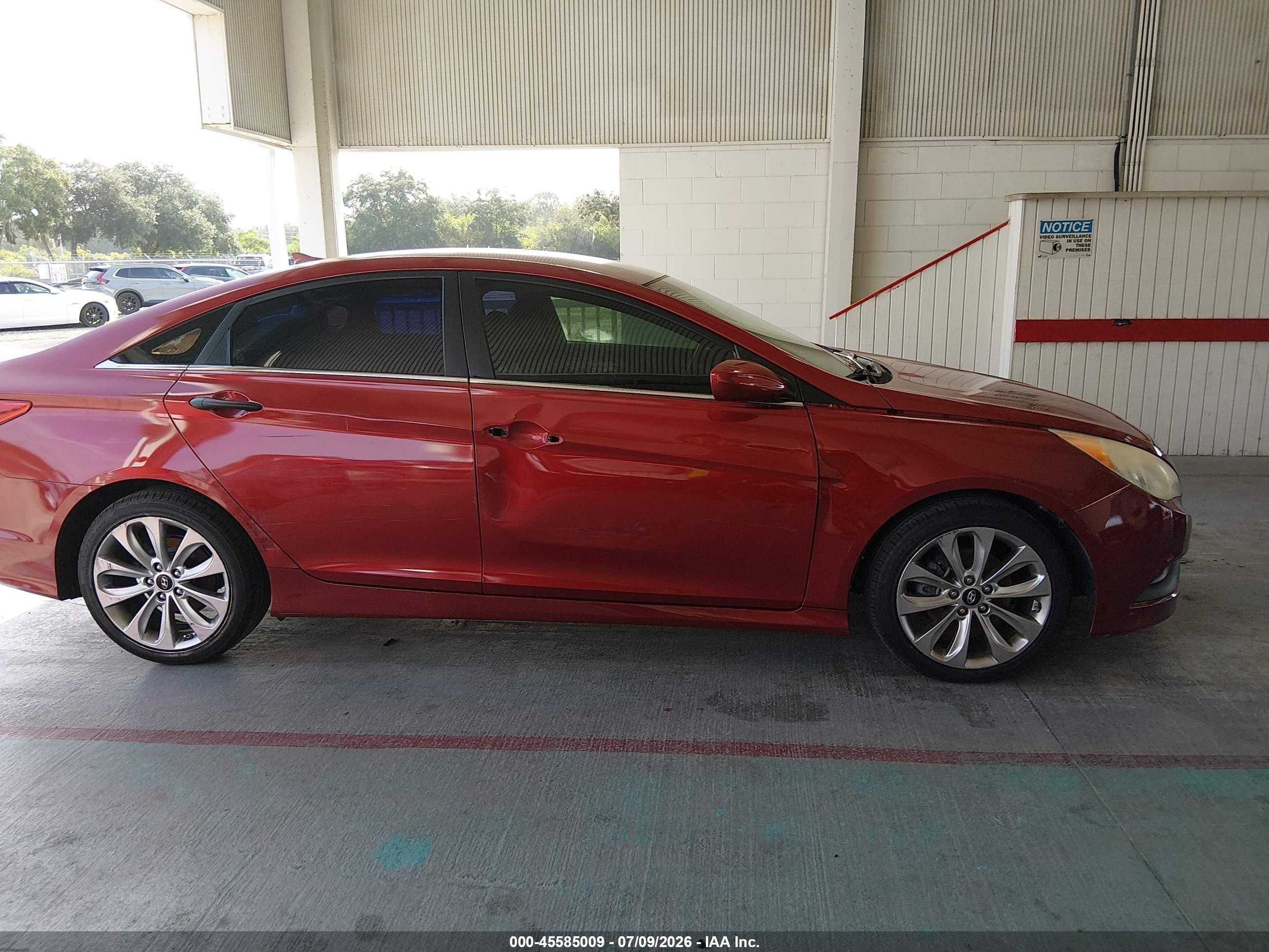 2014 Hyundai Sonata Gls Red vin: 5NPEB4AC3EH821359