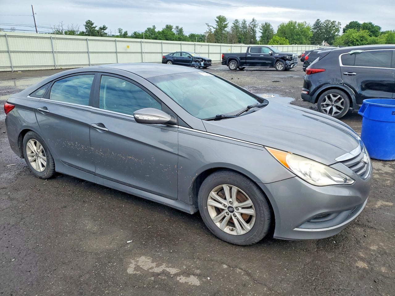 2014 Hyundai Sonata Gls Silver vin: 5NPEB4AC3EH821720