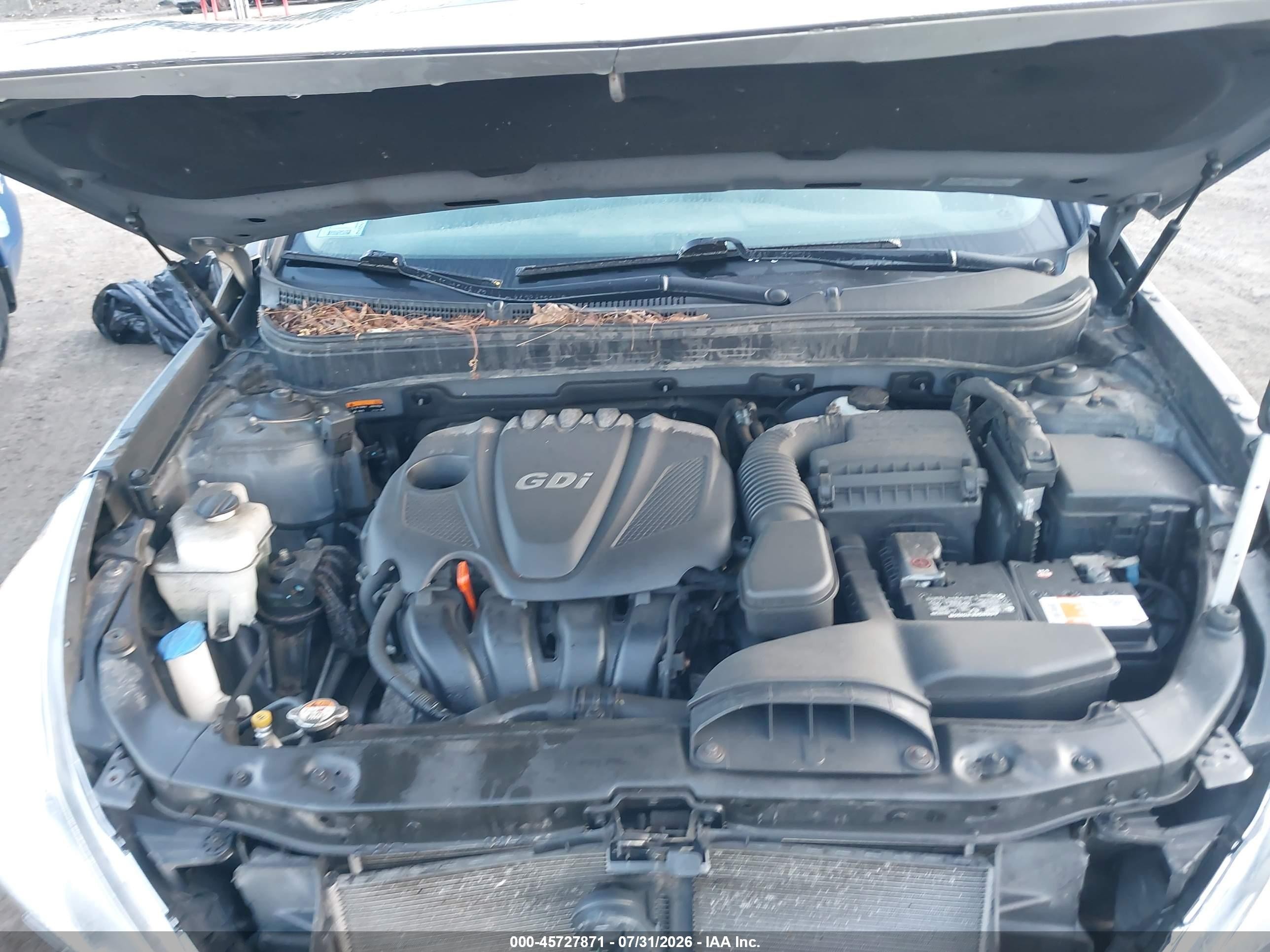2014 Hyundai Sonata Gls Gray vin: 5NPEB4AC3EH826657