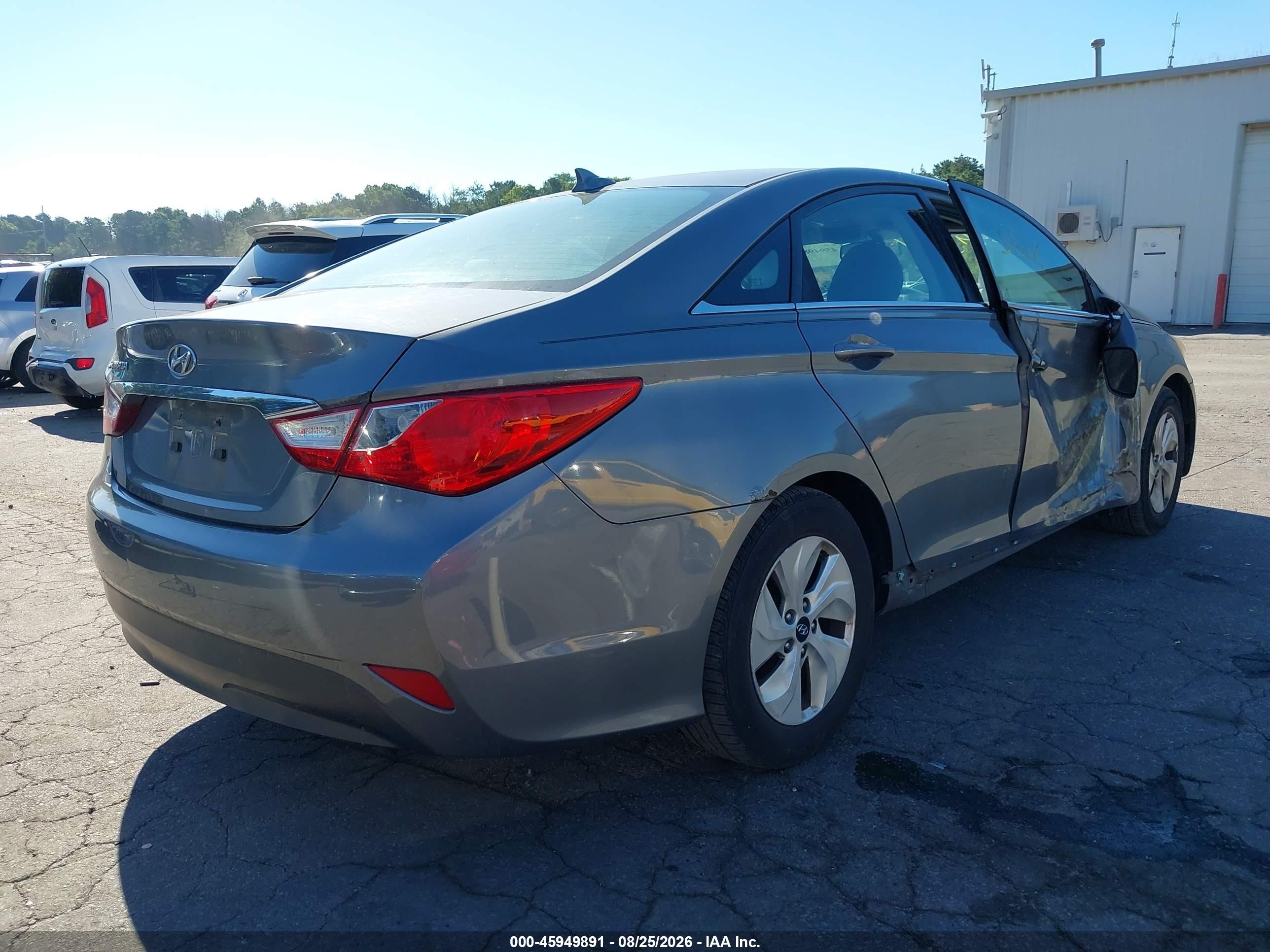 2014 Hyundai Sonata Gls Gray vin: 5NPEB4AC3EH826951