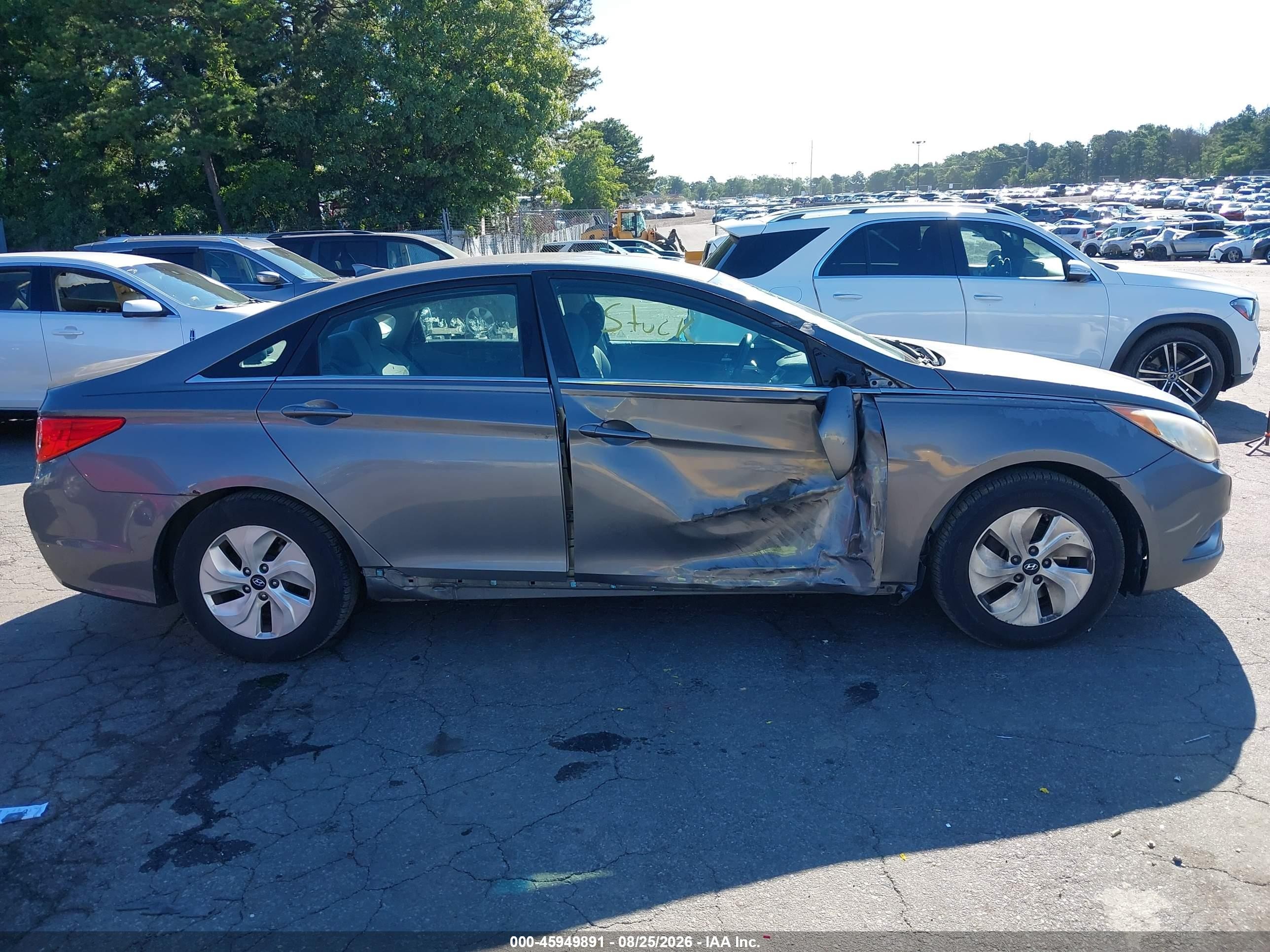 2014 Hyundai Sonata Gls Gray vin: 5NPEB4AC3EH826951