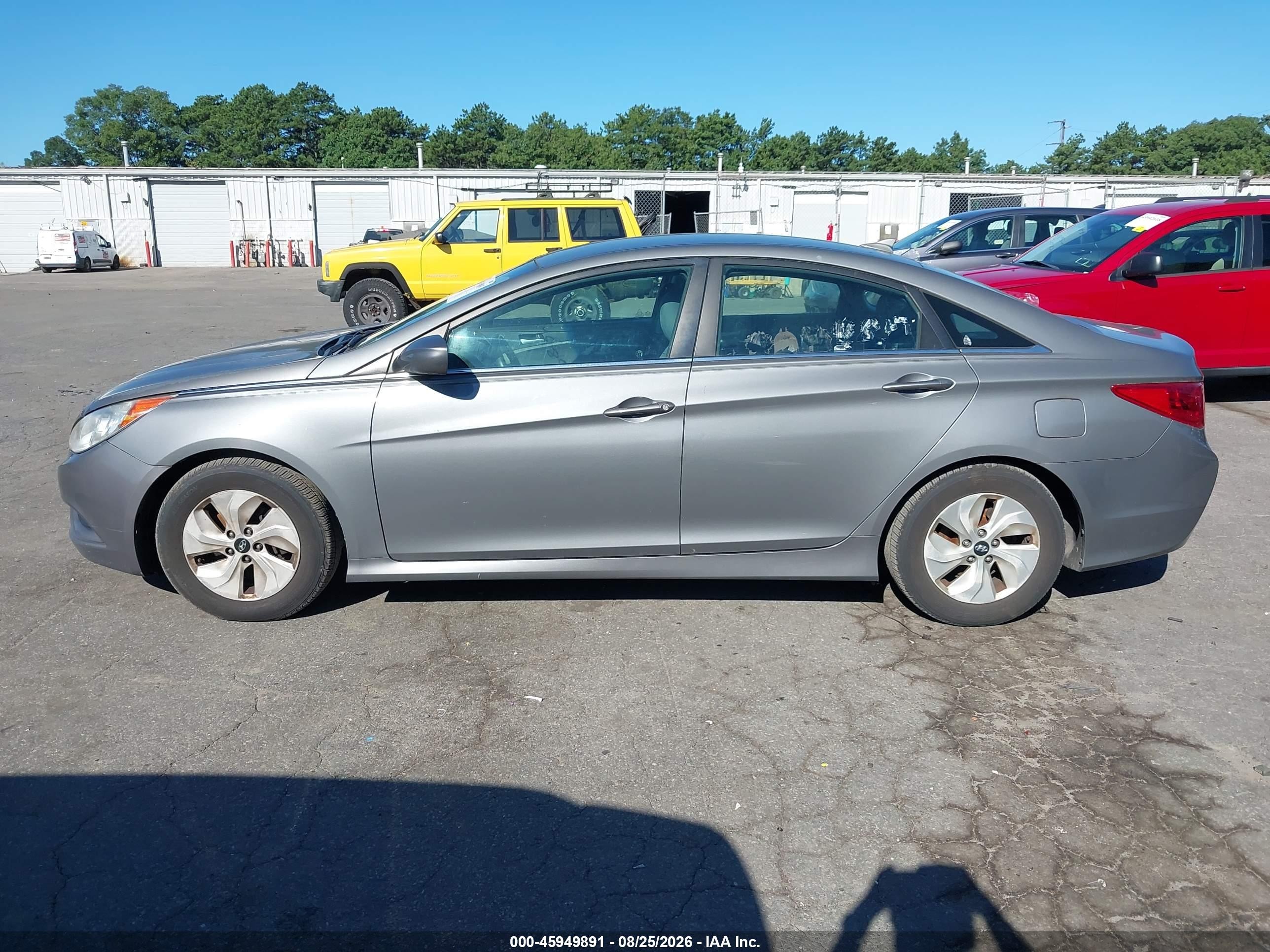2014 Hyundai Sonata Gls Gray vin: 5NPEB4AC3EH826951