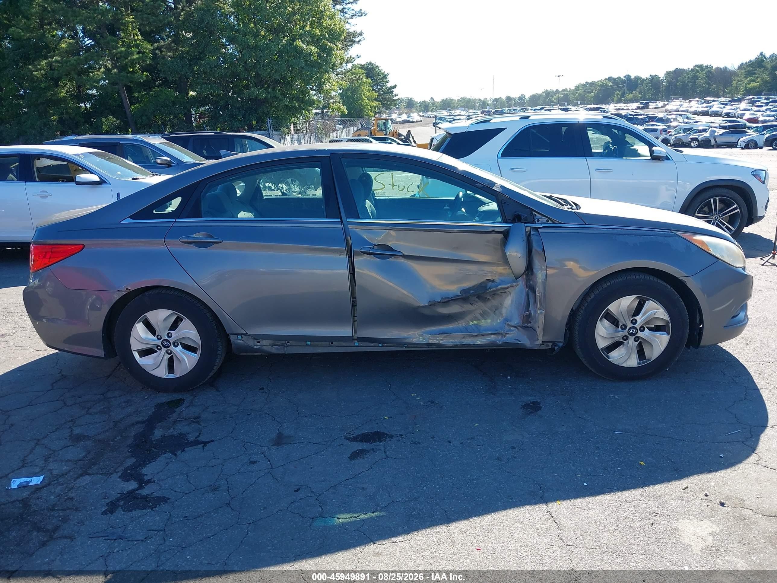 2014 Hyundai Sonata Gls Gray vin: 5NPEB4AC3EH826951