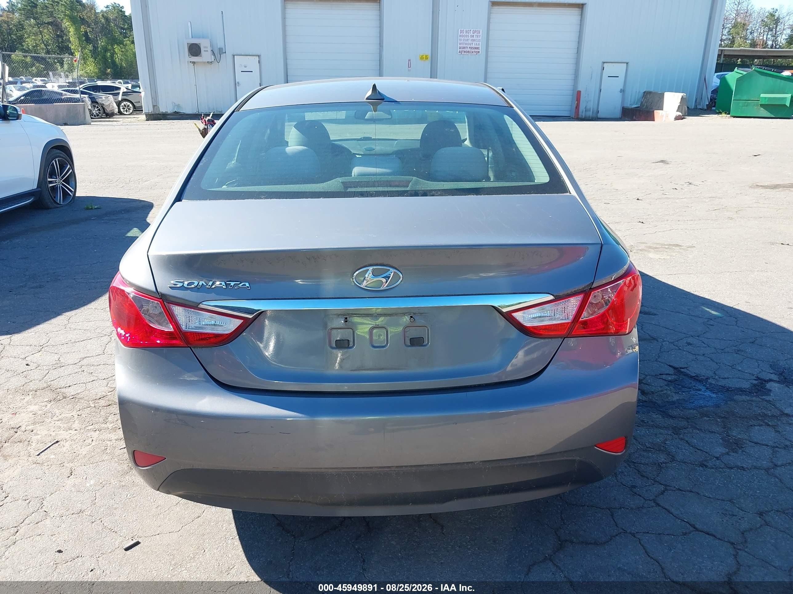 2014 Hyundai Sonata Gls Gray vin: 5NPEB4AC3EH826951