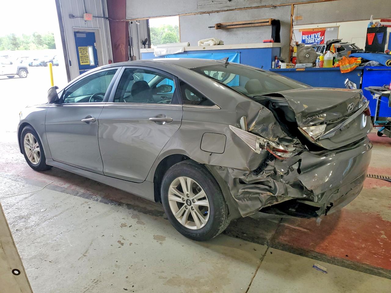 2014 Hyundai Sonata Gls Gray vin: 5NPEB4AC3EH829610