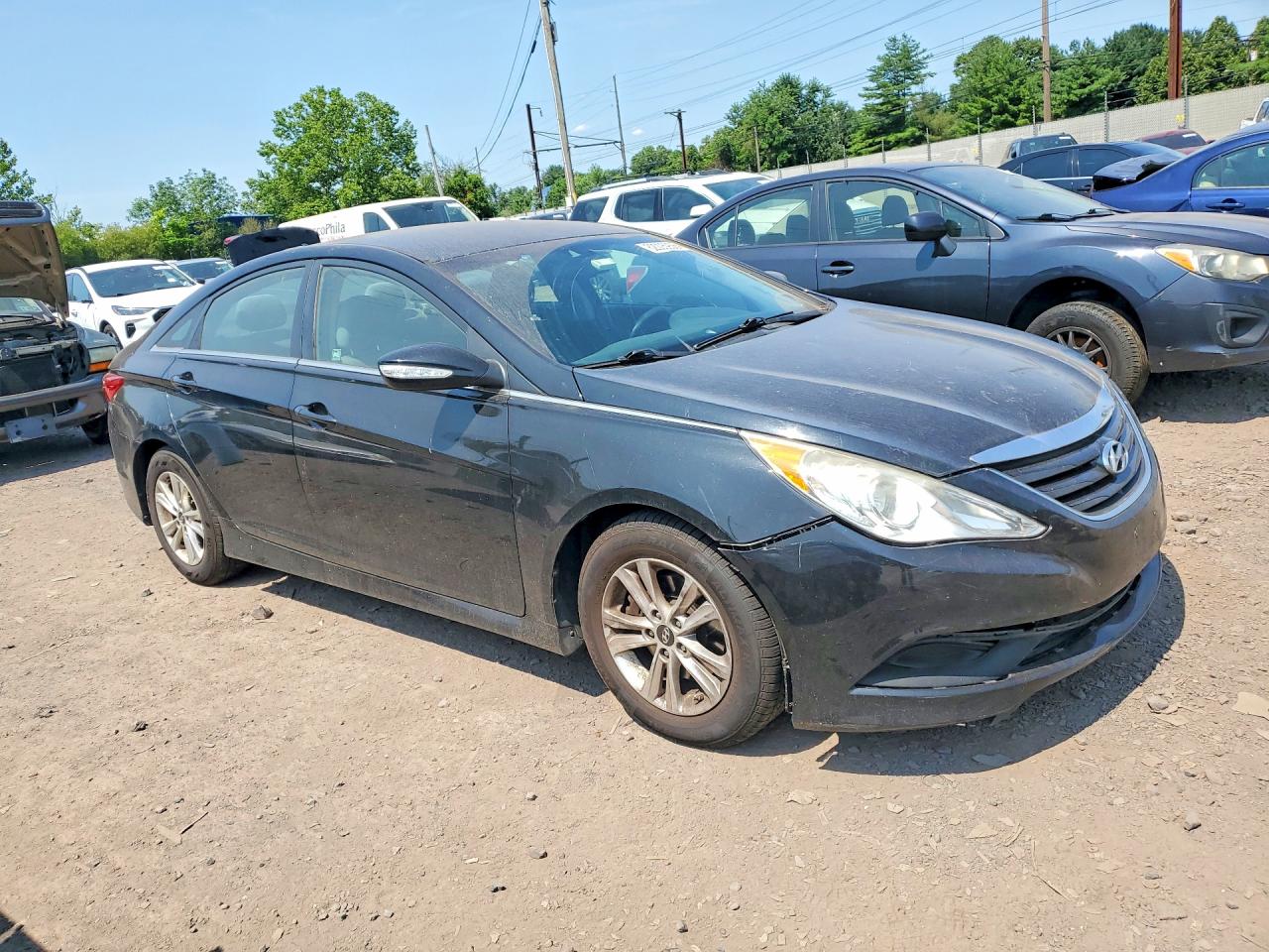 2014 Hyundai Sonata Gls Черный vin: 5NPEB4AC3EH835357