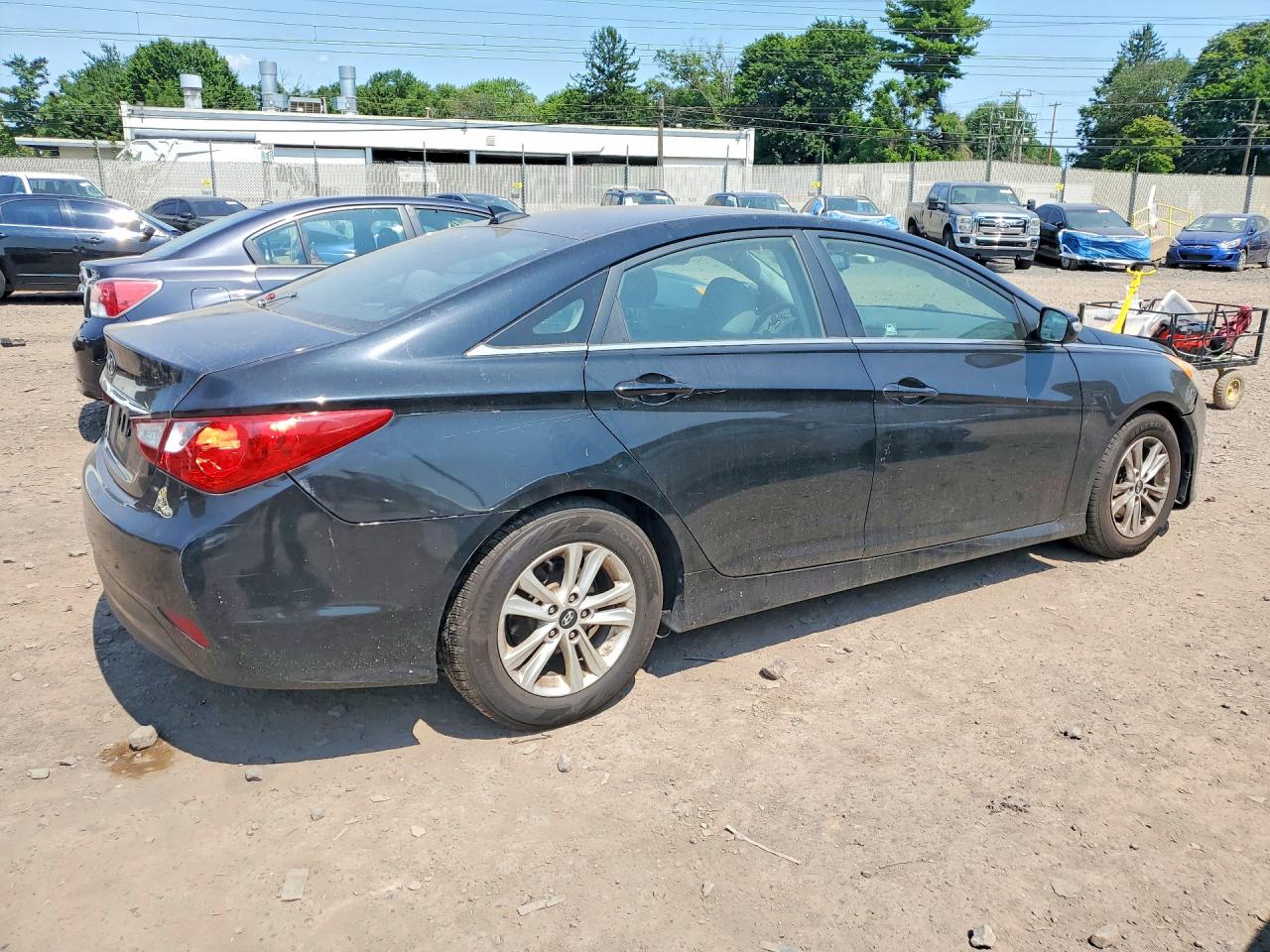2014 Hyundai Sonata Gls Черный vin: 5NPEB4AC3EH835357
