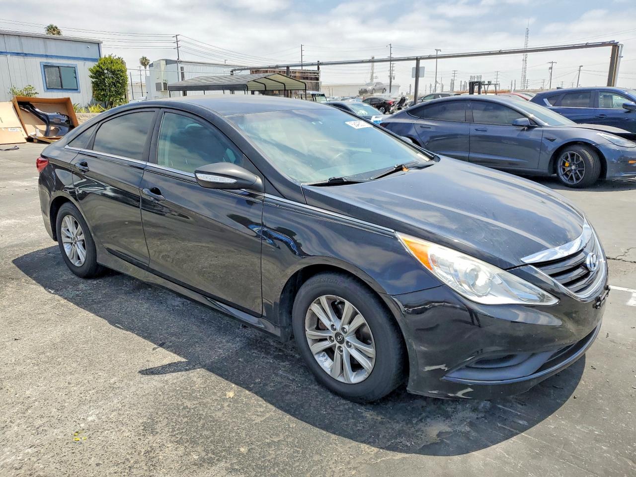 2014 Hyundai Sonata Gls Черный vin: 5NPEB4AC3EH837545