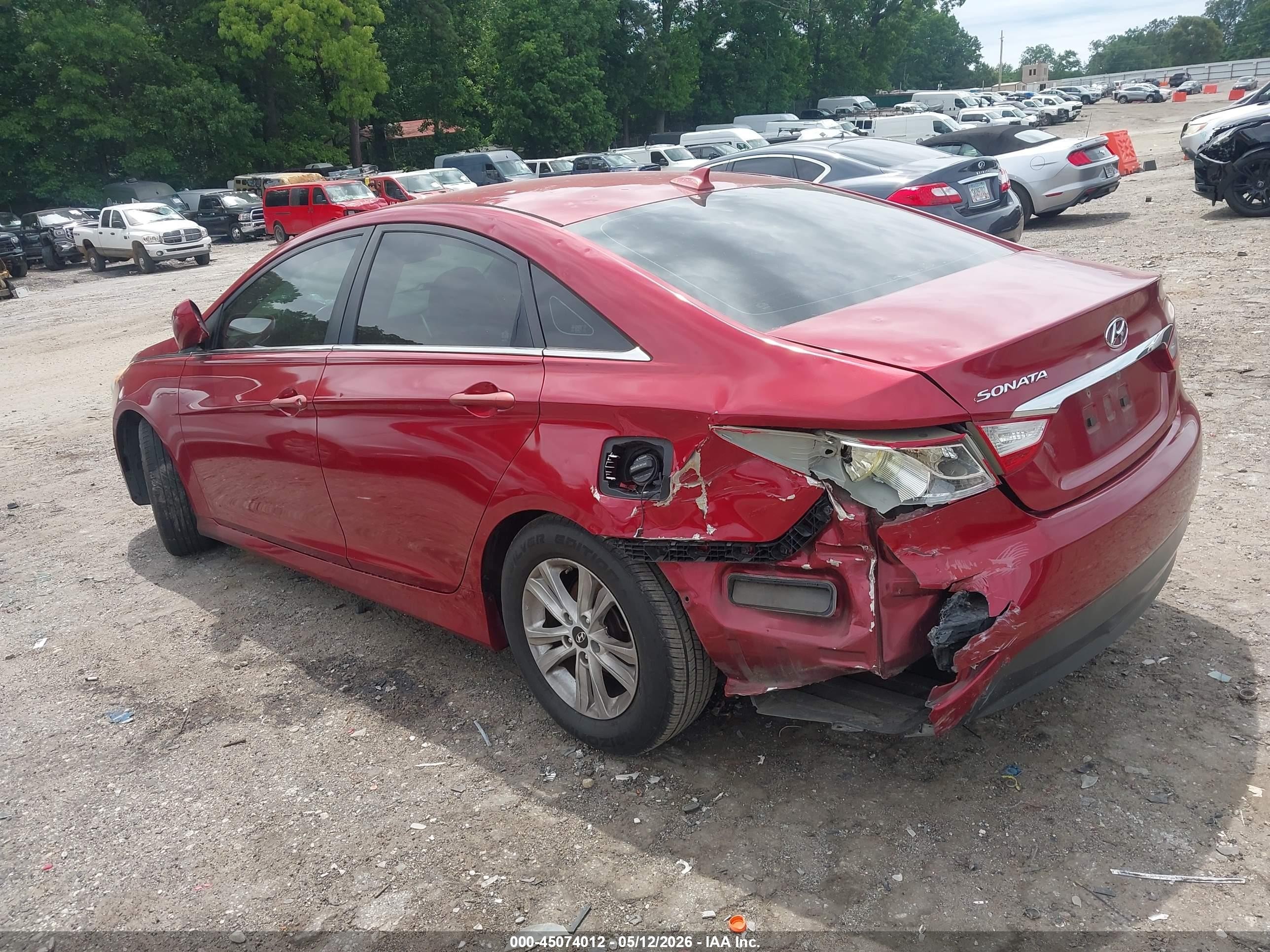 2014 Hyundai Sonata Gls Red vin: 5NPEB4AC3EH840476