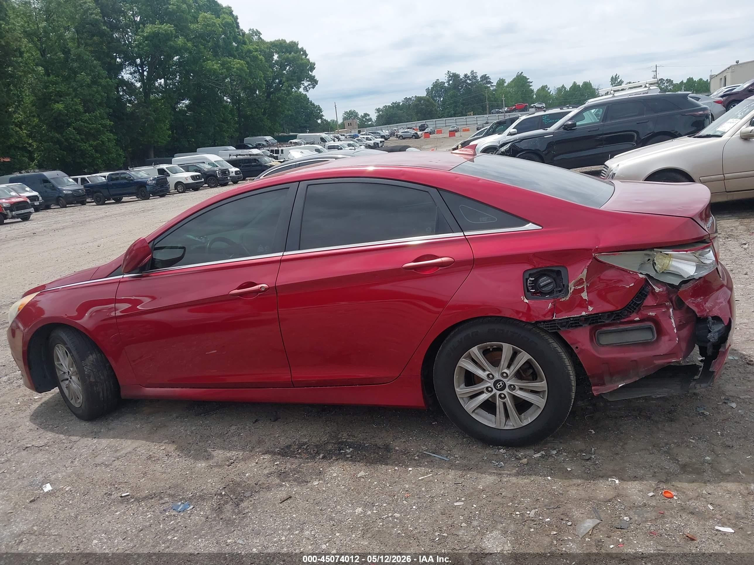 2014 Hyundai Sonata Gls Red vin: 5NPEB4AC3EH840476