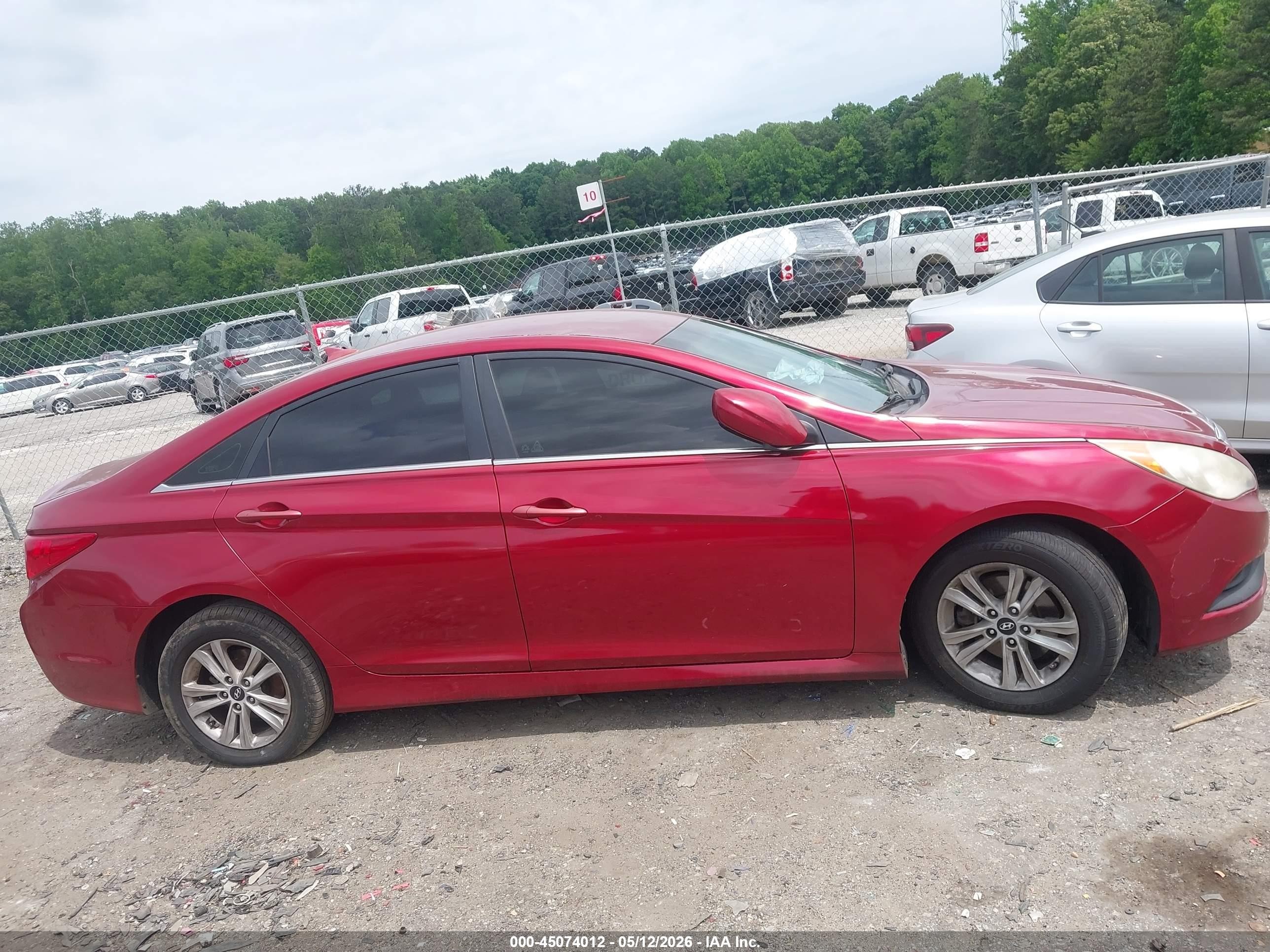 2014 Hyundai Sonata Gls Red vin: 5NPEB4AC3EH840476