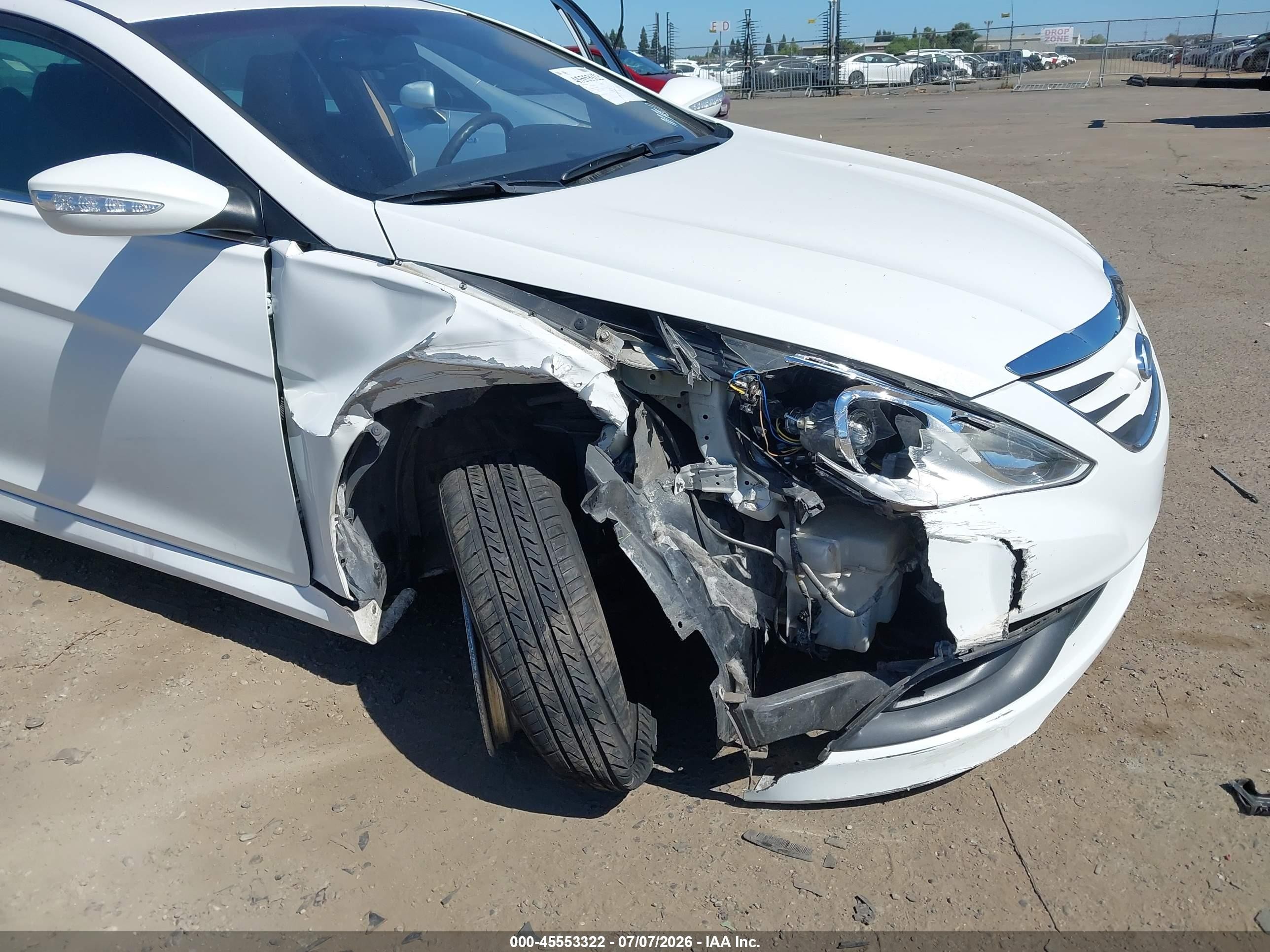 2014 Hyundai Sonata Gls White vin: 5NPEB4AC3EH843006