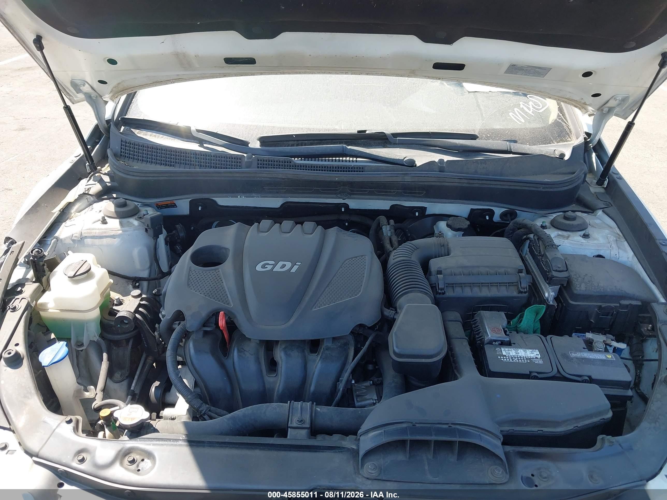 2014 Hyundai Sonata Gls White vin: 5NPEB4AC3EH843006