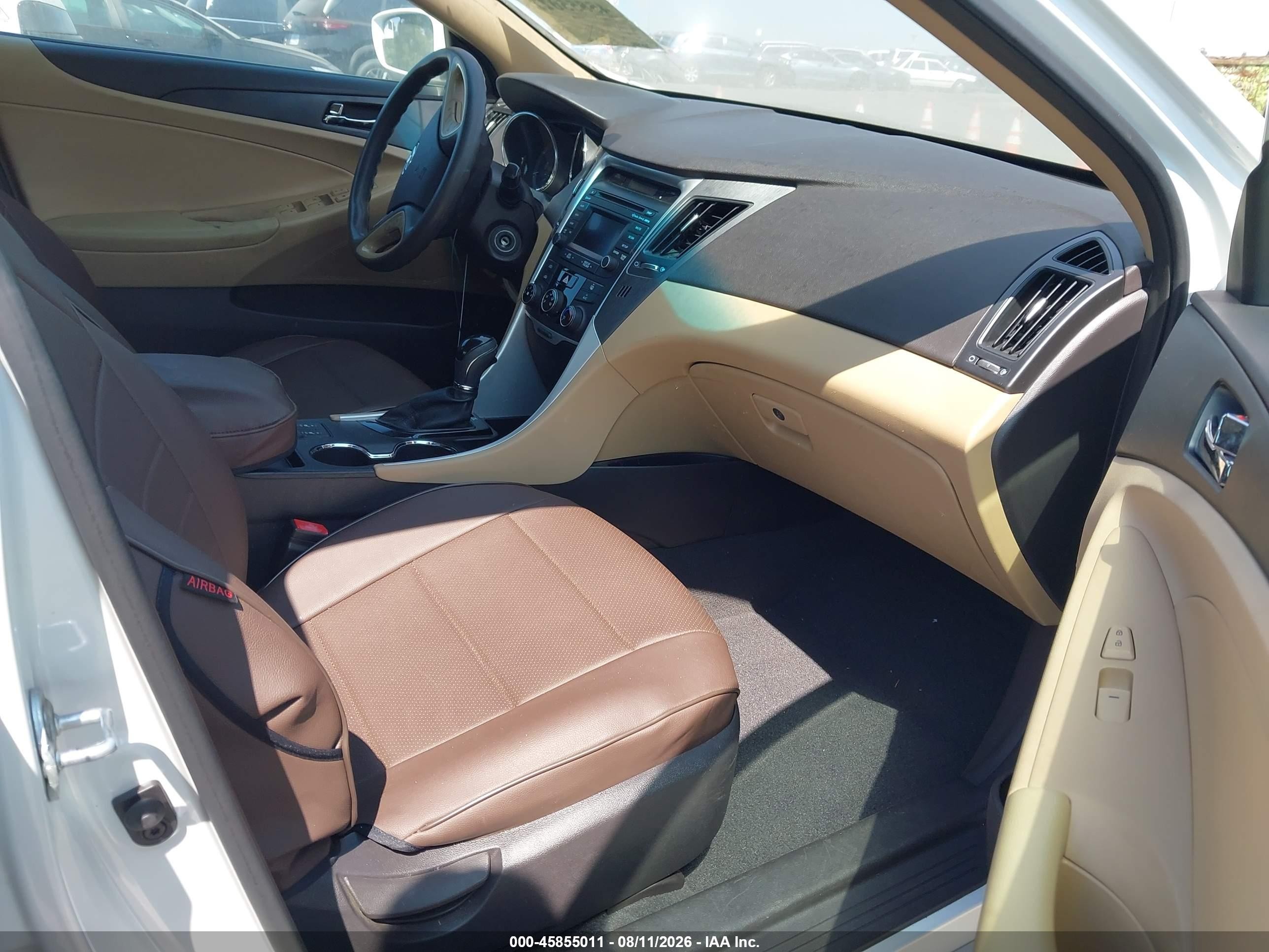 2014 Hyundai Sonata Gls White vin: 5NPEB4AC3EH843006