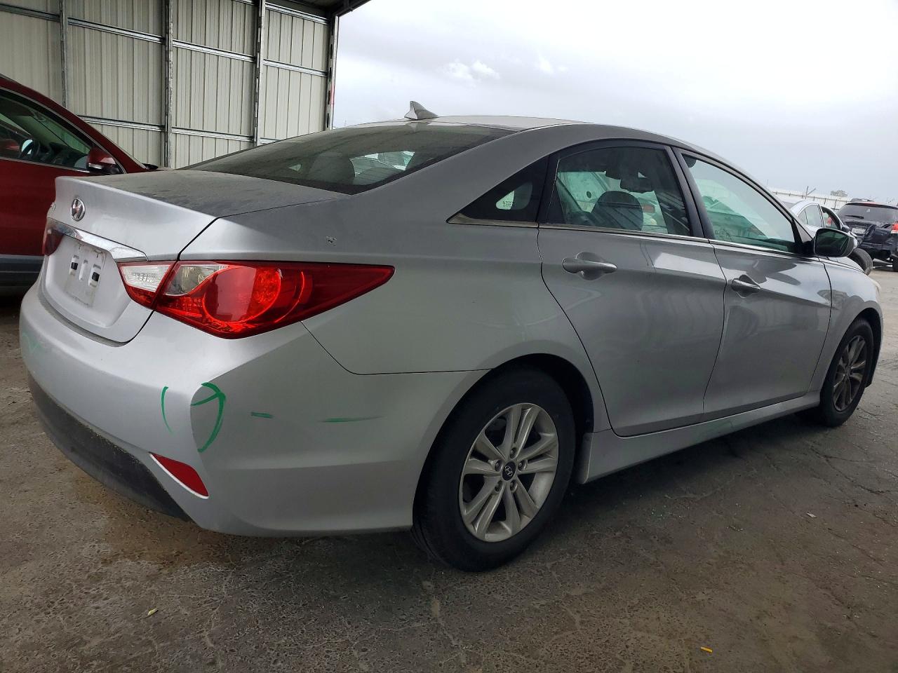 2014 Hyundai Sonata Gls Silver vin: 5NPEB4AC3EH855026
