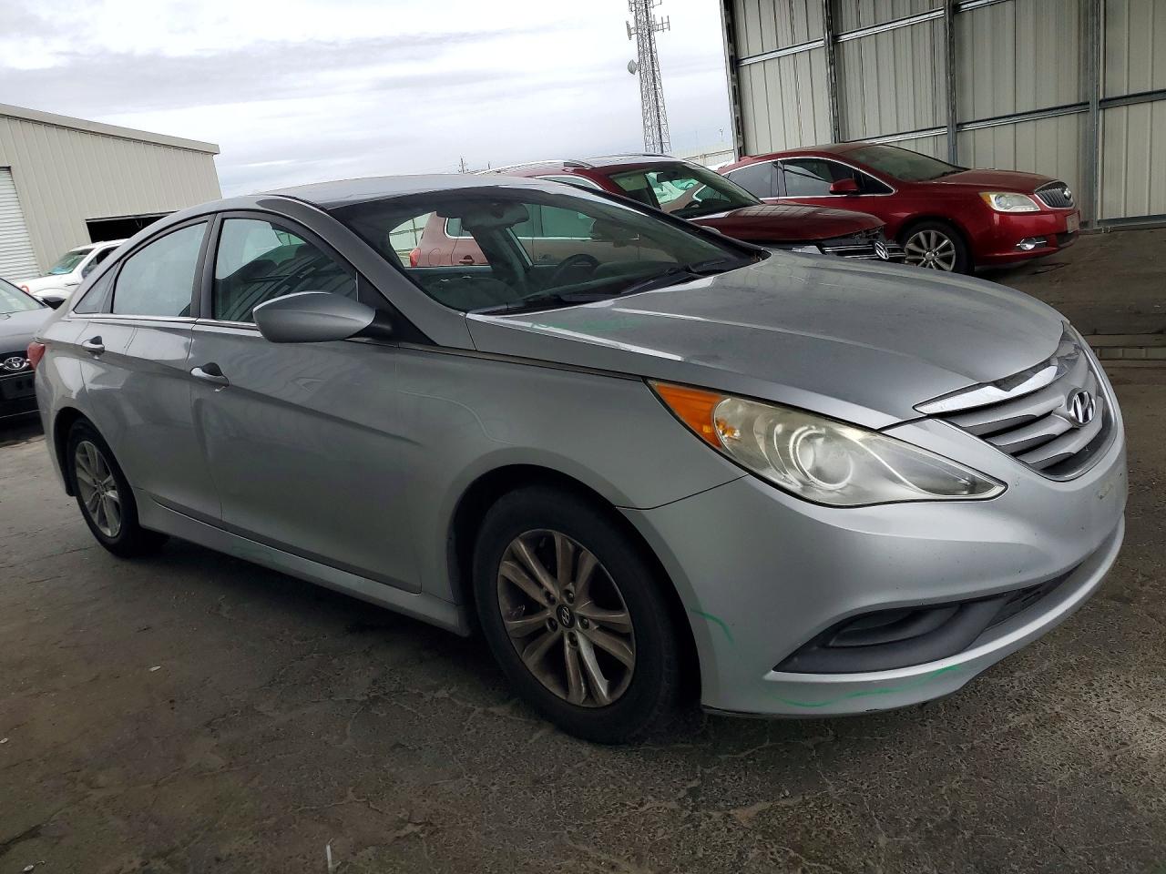 2014 Hyundai Sonata Gls Silver vin: 5NPEB4AC3EH855026