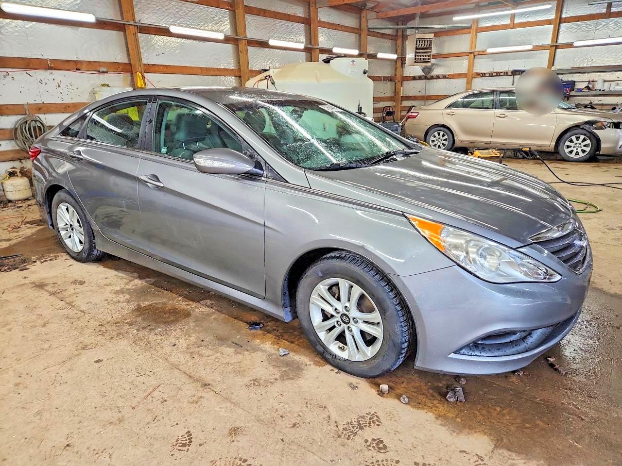 2014 Hyundai Sonata Gls Gray vin: 5NPEB4AC3EH855947