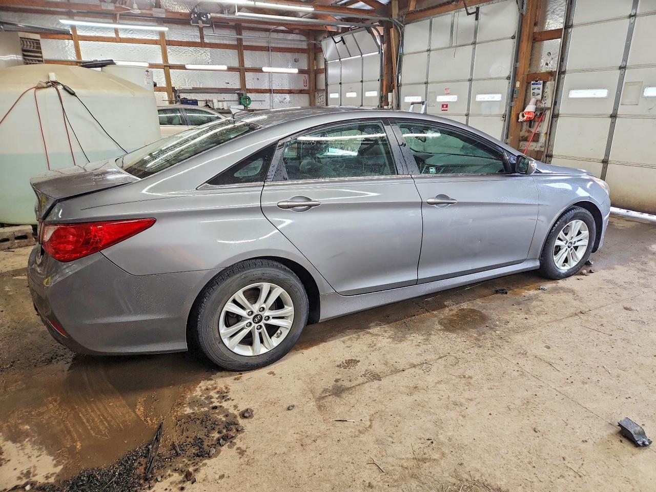 2014 Hyundai Sonata Gls Gray vin: 5NPEB4AC3EH855947