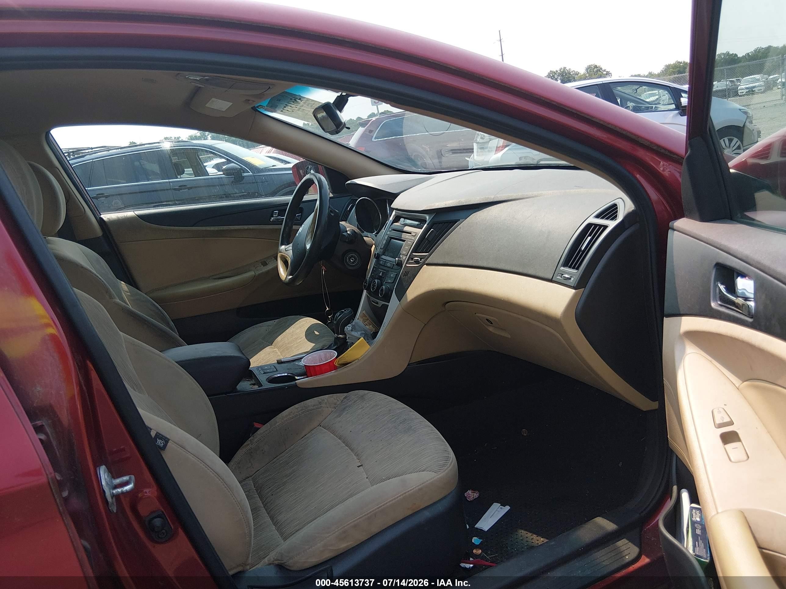 2014 Hyundai Sonata Gls Red vin: 5NPEB4AC3EH861666