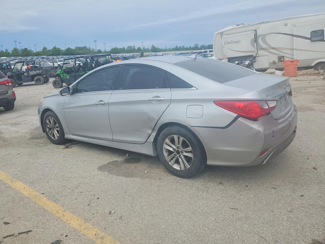 2014 Hyundai Sonata Gls Silver vin: 5NPEB4AC3EH864597
