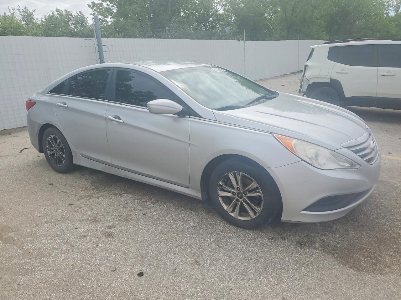2014 Hyundai Sonata Gls Silver vin: 5NPEB4AC3EH864597