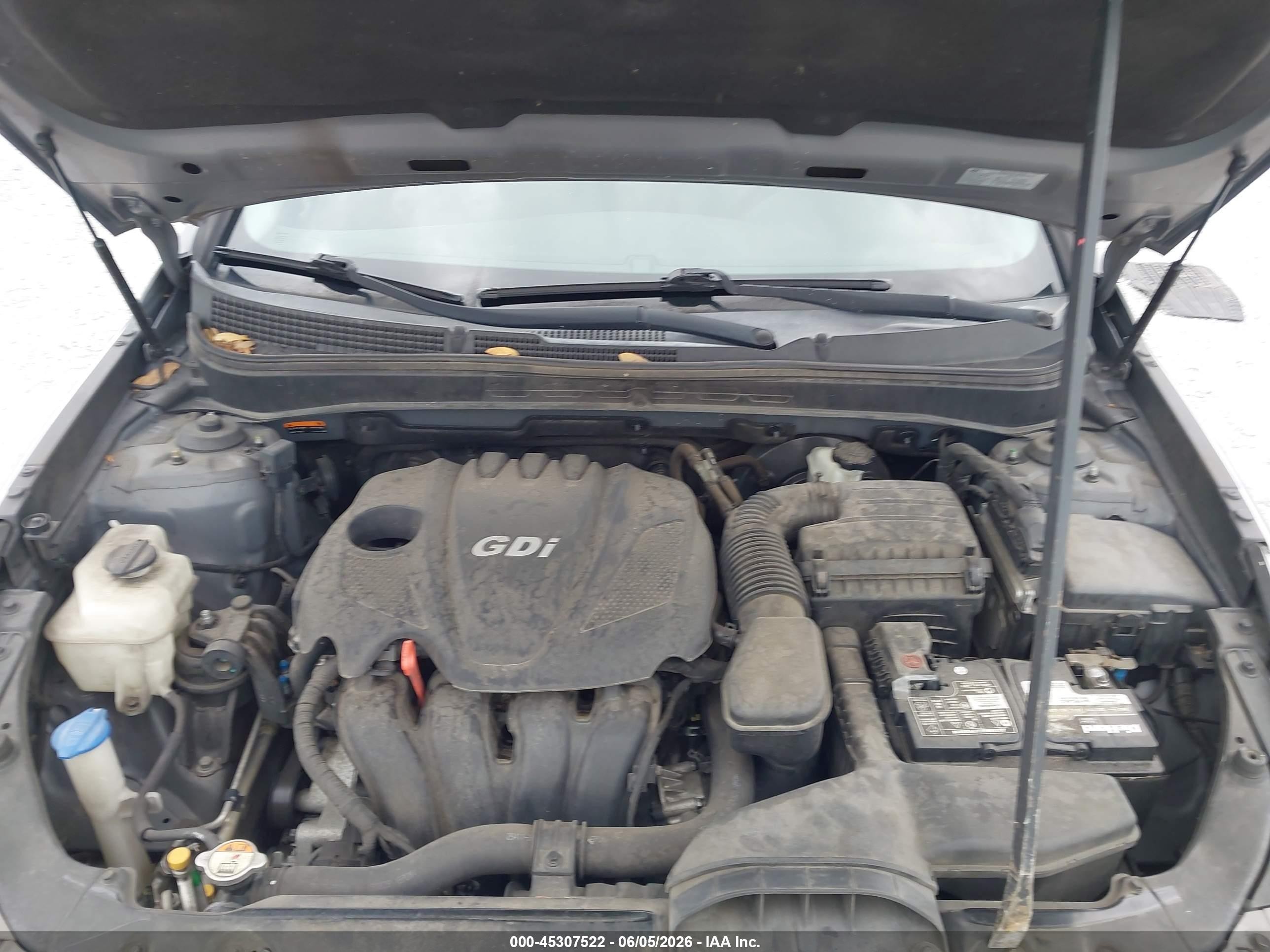 2014 Hyundai Sonata Gls Серый vin: 5NPEB4AC3EH865815