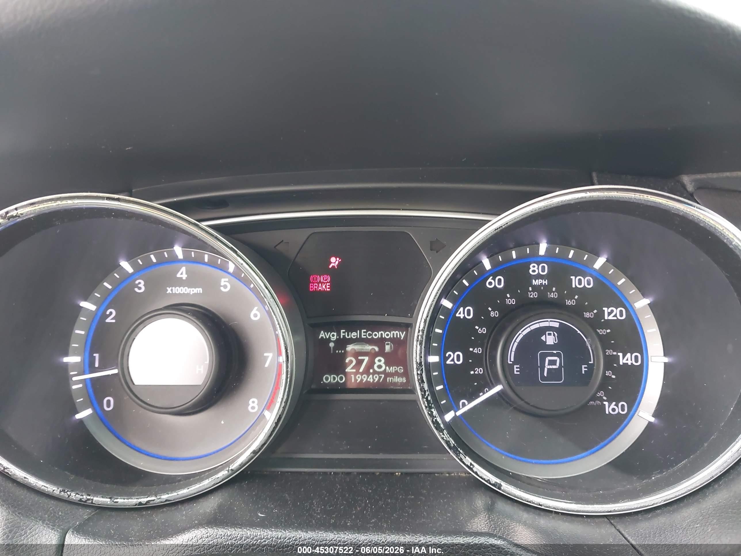 2014 Hyundai Sonata Gls Серый vin: 5NPEB4AC3EH865815