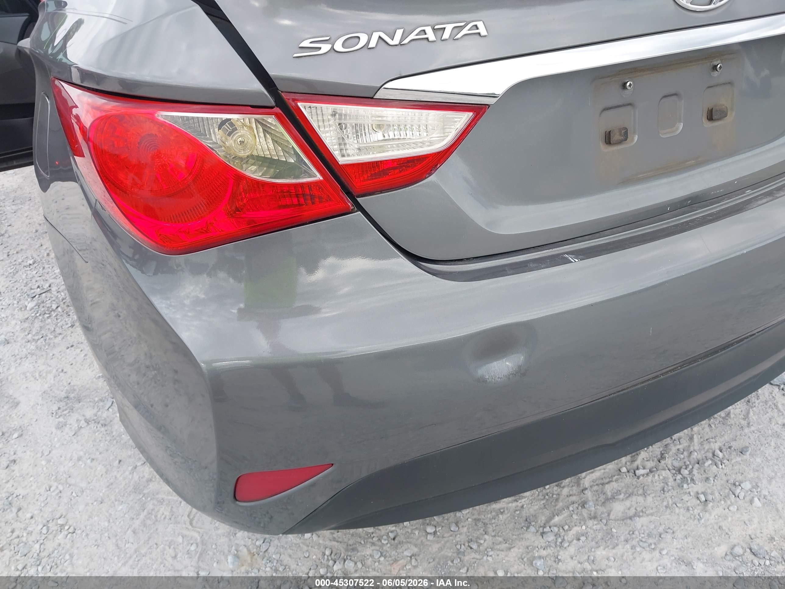 2014 Hyundai Sonata Gls Серый vin: 5NPEB4AC3EH865815
