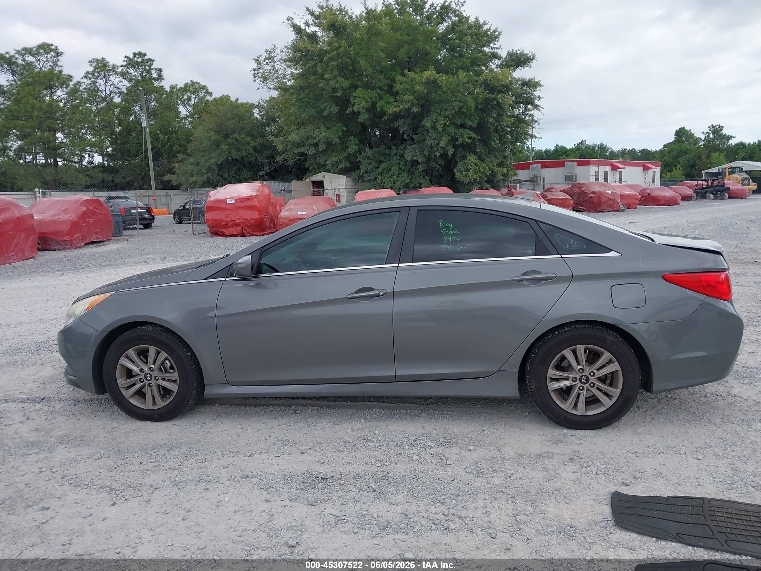 2014 Hyundai Sonata Gls Серый vin: 5NPEB4AC3EH865815