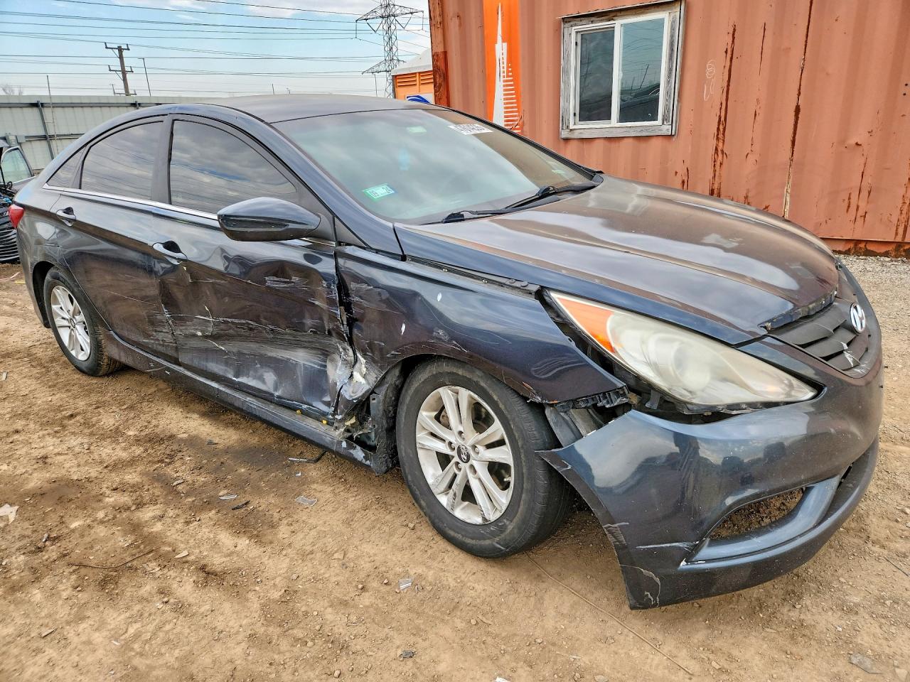 2014 Hyundai Sonata Gls Blue vin: 5NPEB4AC3EH868200