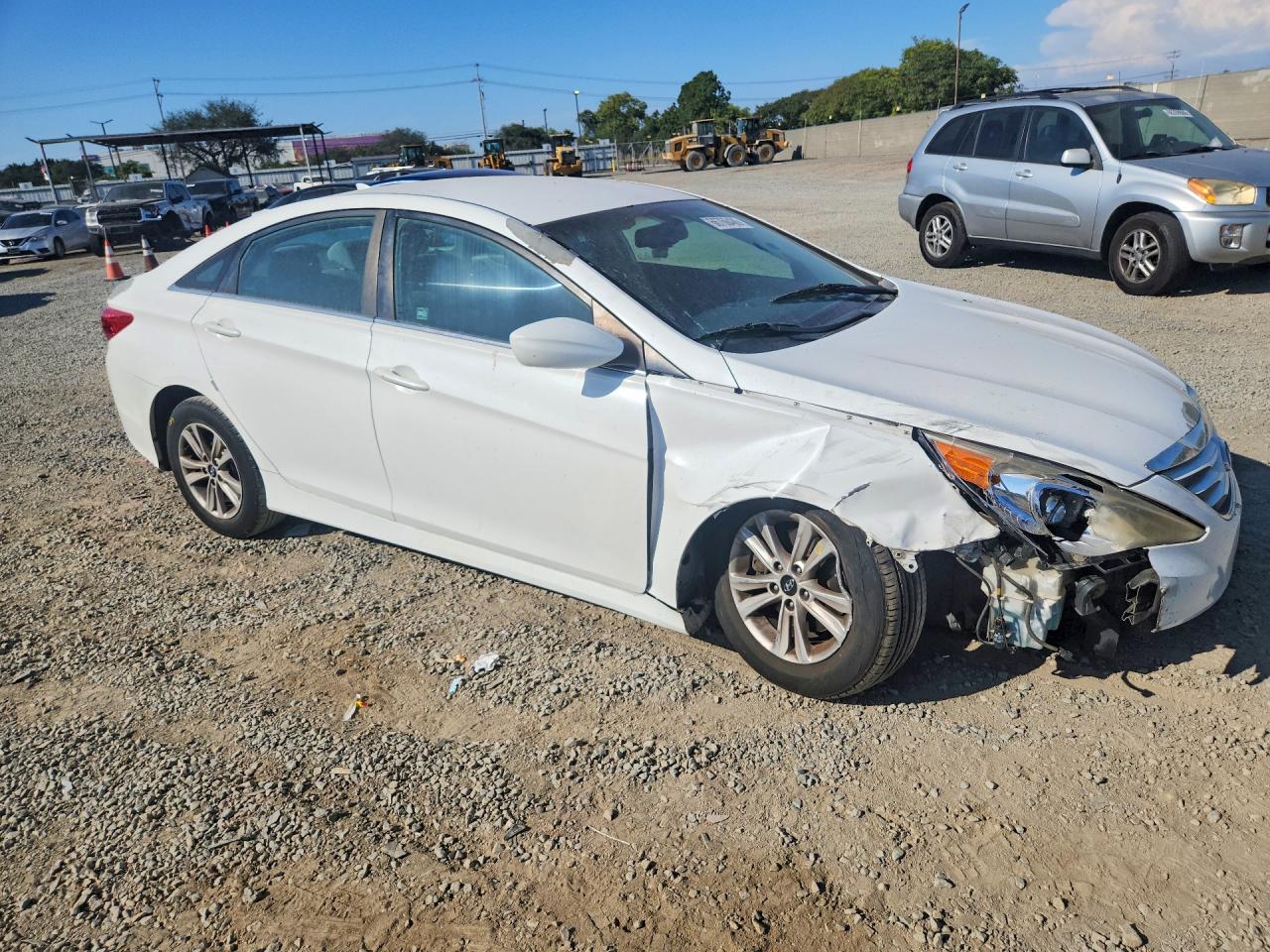 2014 Hyundai Sonata Gls Белый vin: 5NPEB4AC3EH868374