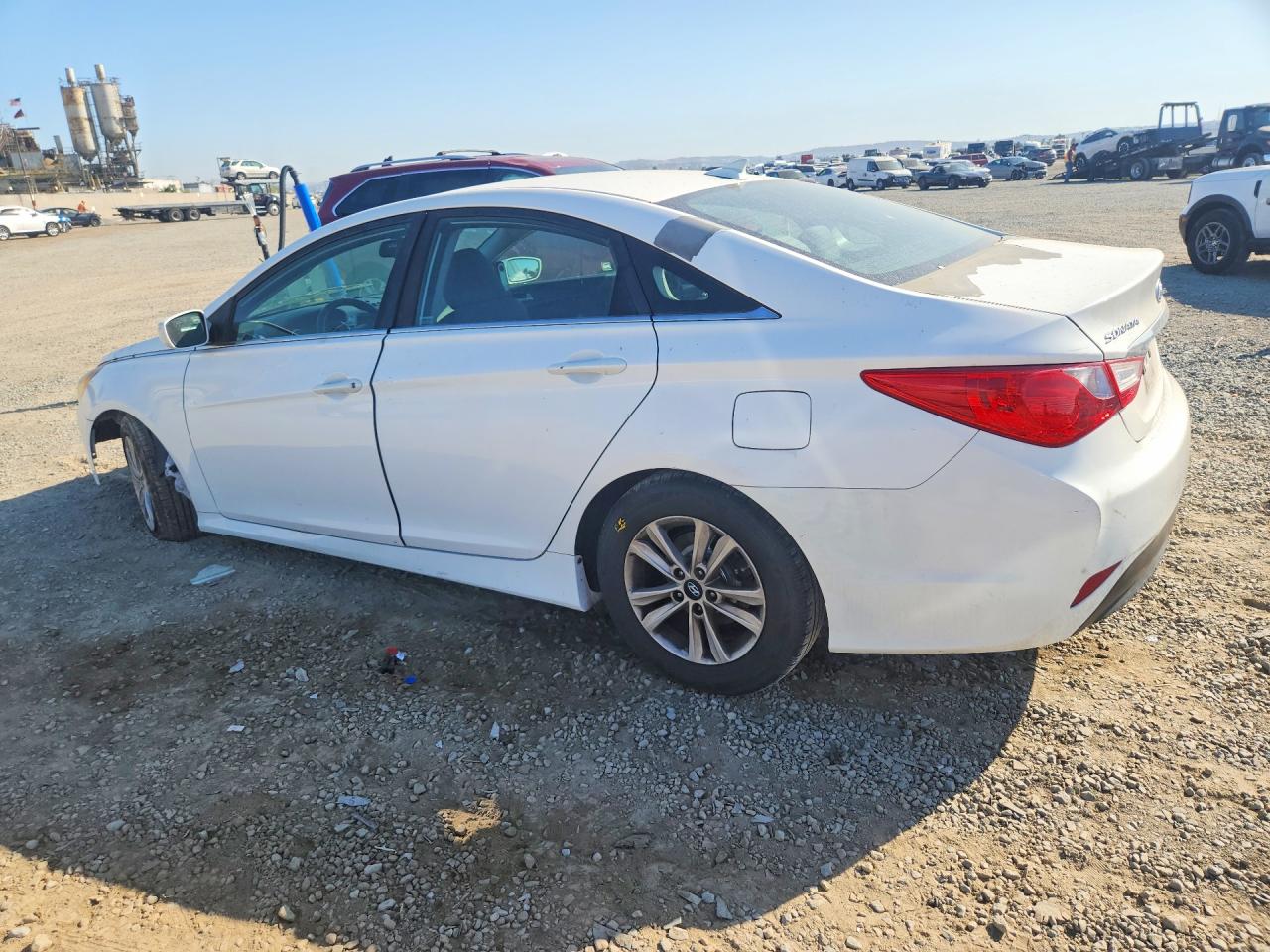 2014 Hyundai Sonata Gls Белый vin: 5NPEB4AC3EH868374