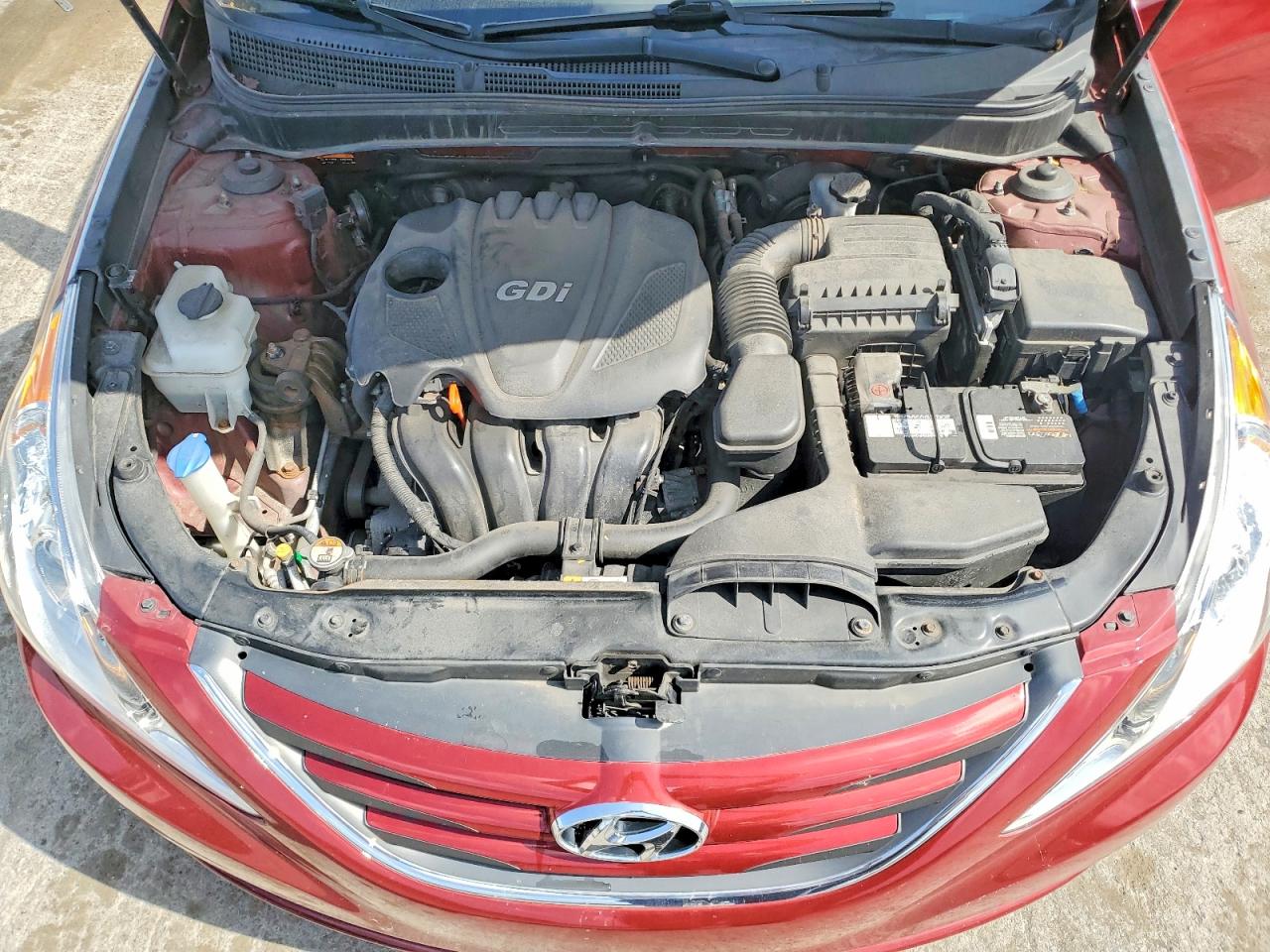 2014 Hyundai Sonata Gls Темно-бордовый vin: 5NPEB4AC3EH869878