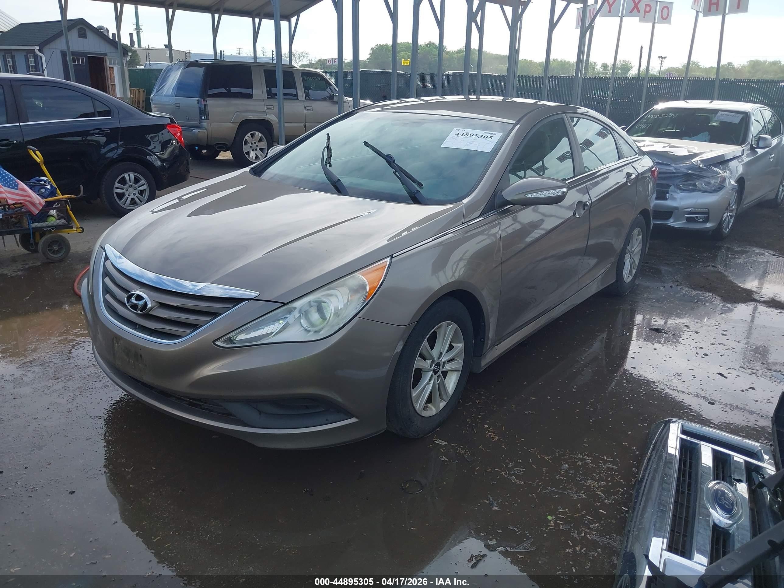 2014 Hyundai Sonata Gls Tan vin: 5NPEB4AC3EH881397