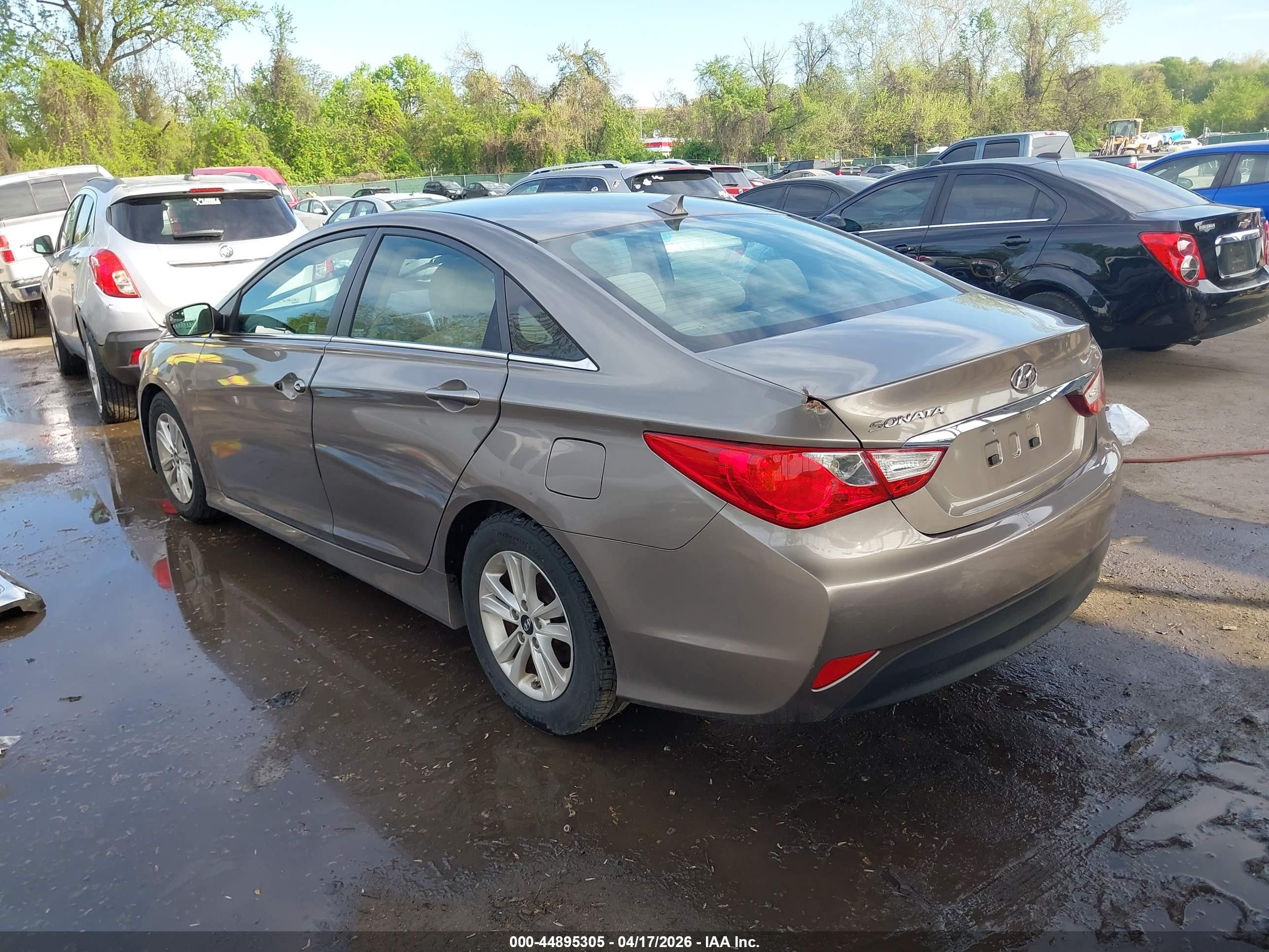 2014 Hyundai Sonata Gls Tan vin: 5NPEB4AC3EH881397