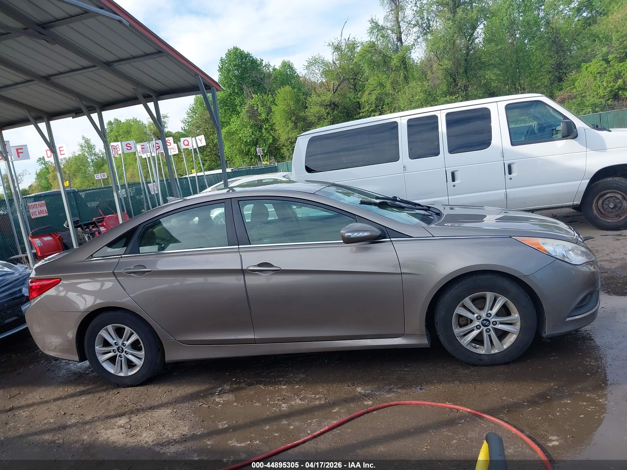 2014 Hyundai Sonata Gls Tan vin: 5NPEB4AC3EH881397