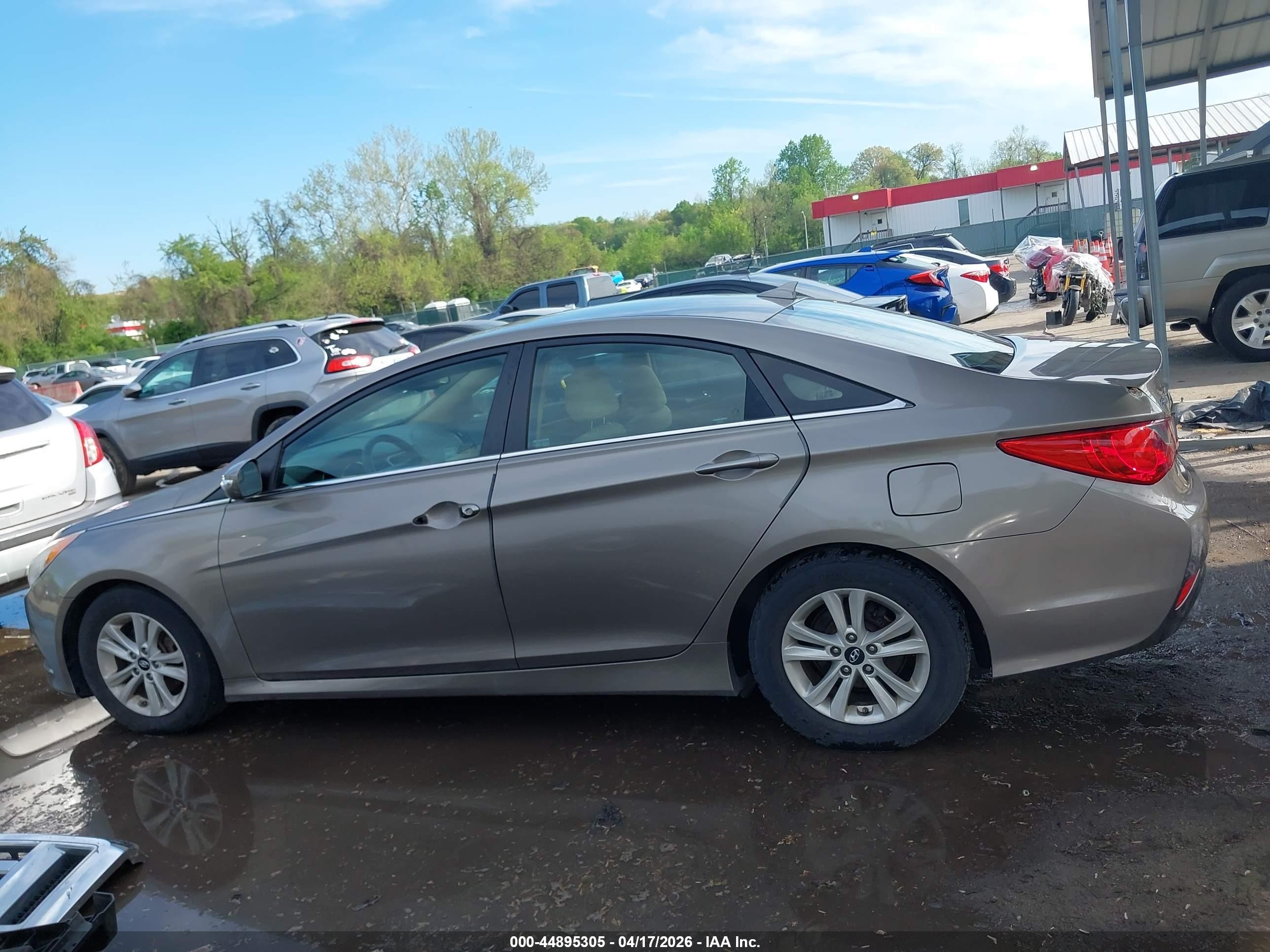 2014 Hyundai Sonata Gls Tan vin: 5NPEB4AC3EH881397