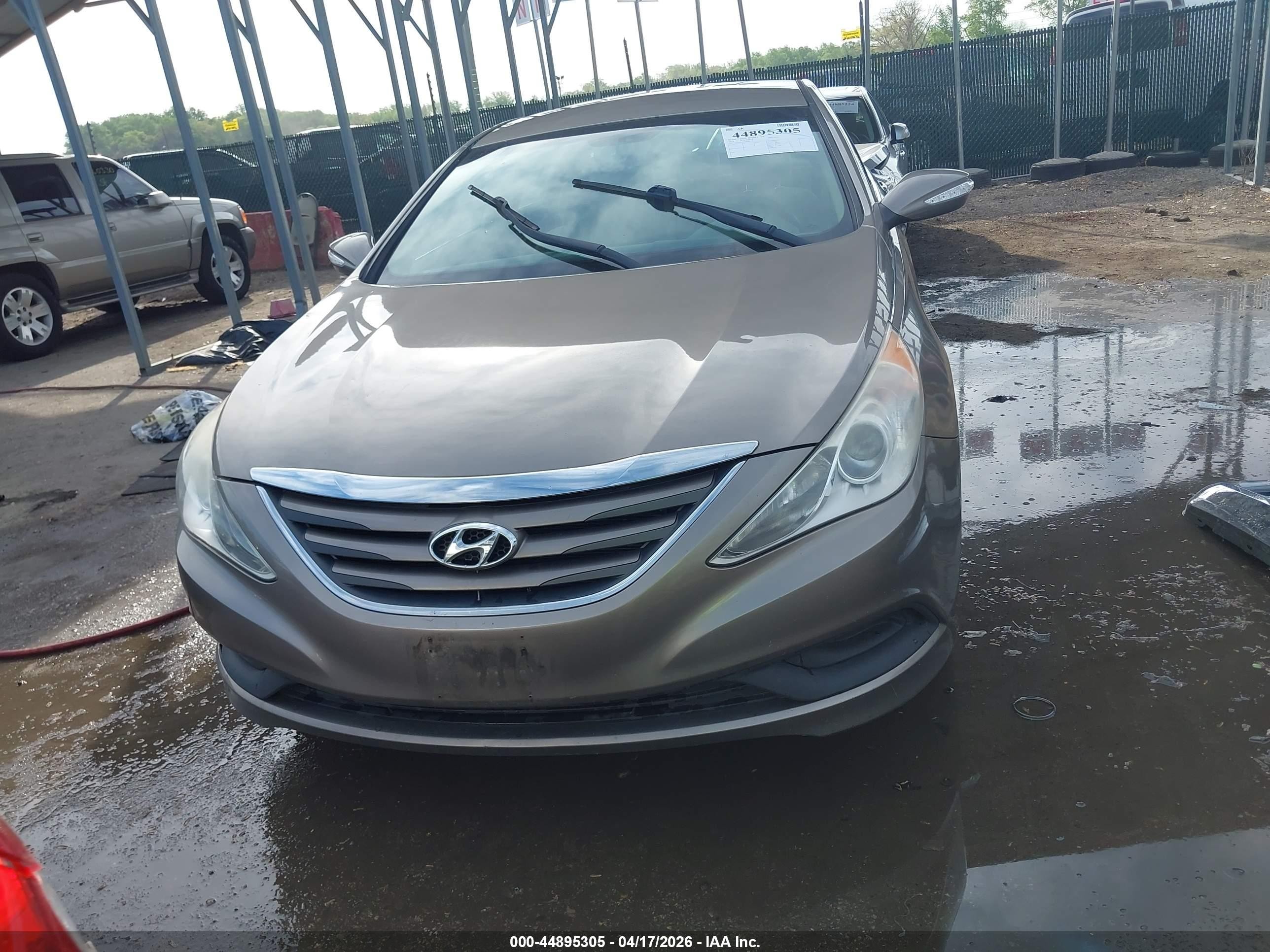 2014 Hyundai Sonata Gls Tan vin: 5NPEB4AC3EH881397