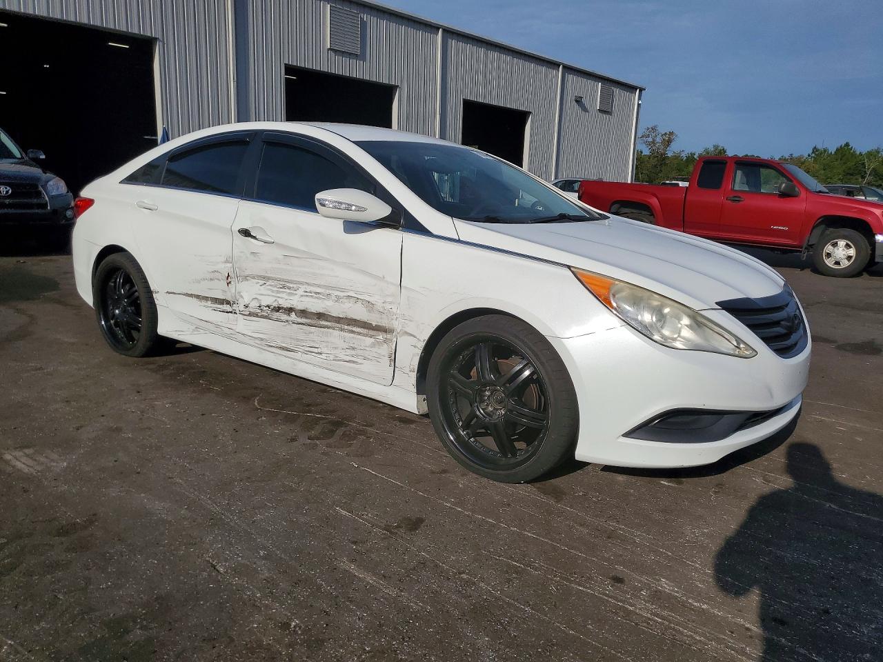 2014 Hyundai Sonata Gls White vin: 5NPEB4AC3EH882159