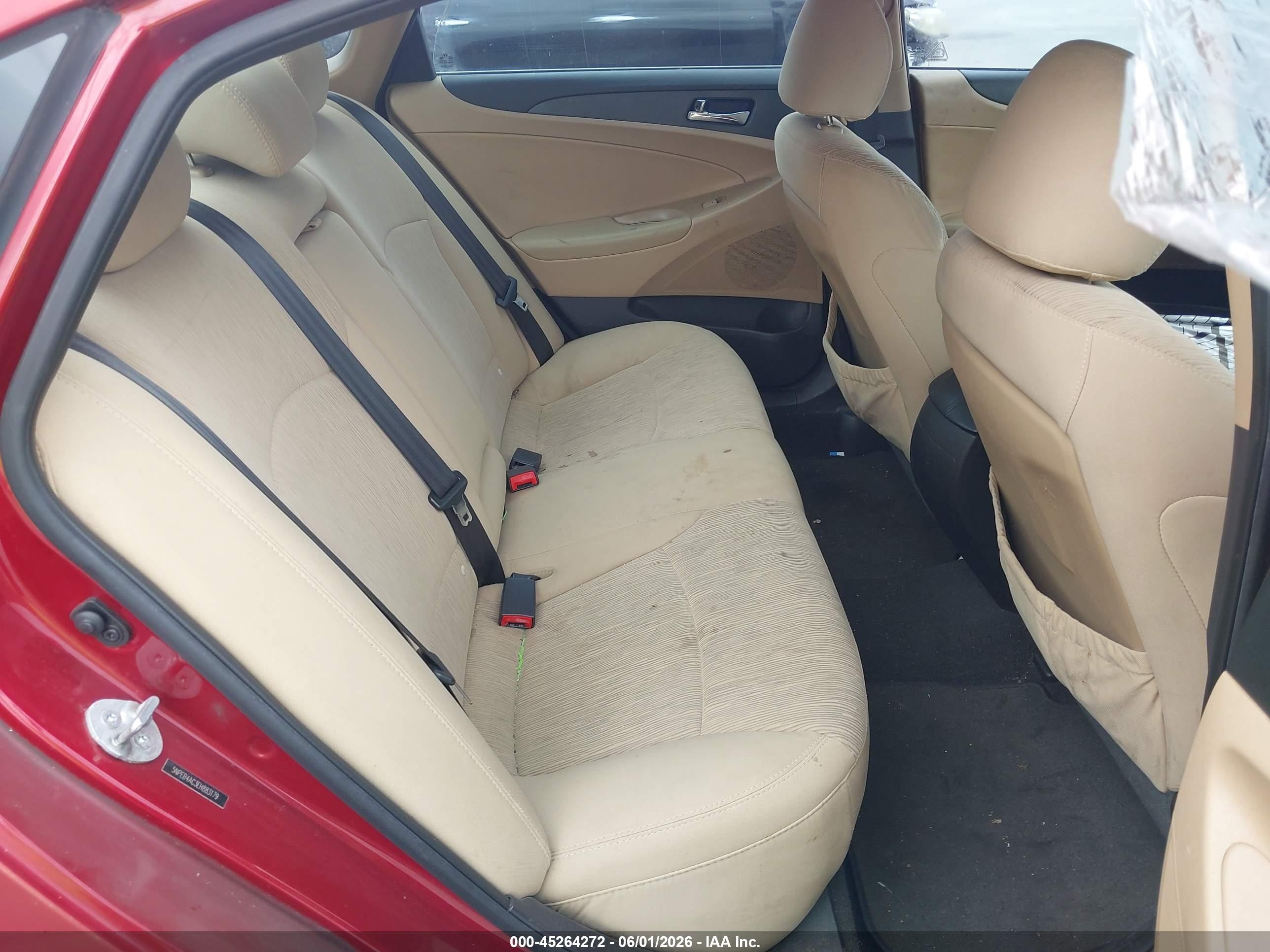 2014 Hyundai Sonata Gls Red vin: 5NPEB4AC3EH883179