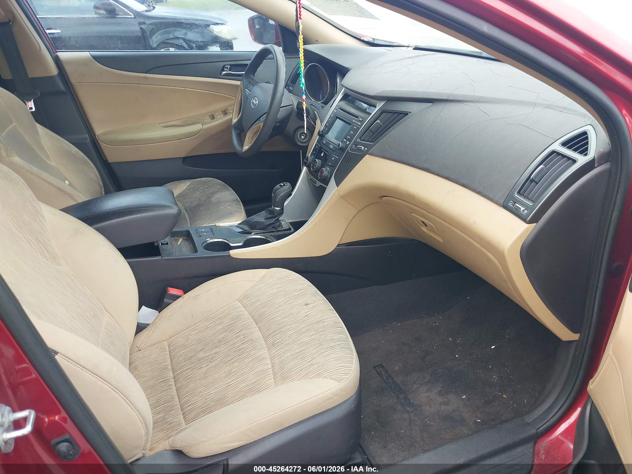 2014 Hyundai Sonata Gls Red vin: 5NPEB4AC3EH883179