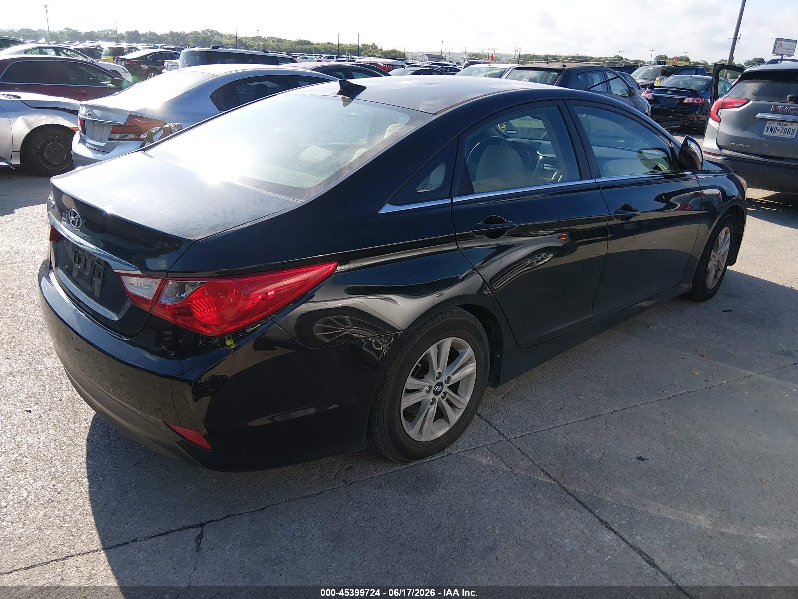 2014 Hyundai Sonata Gls Black vin: 5NPEB4AC3EH887085