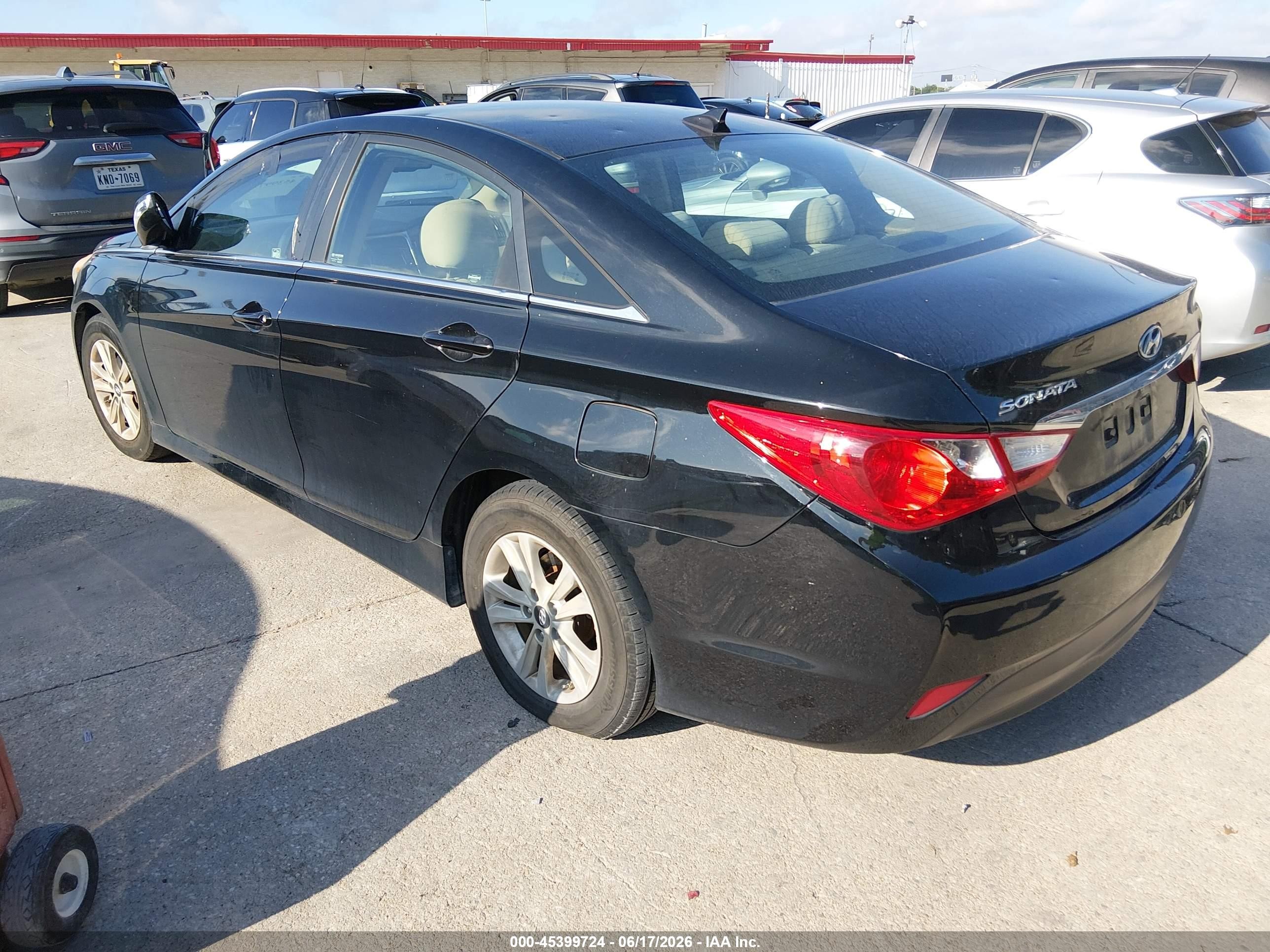 2014 Hyundai Sonata Gls Black vin: 5NPEB4AC3EH887085
