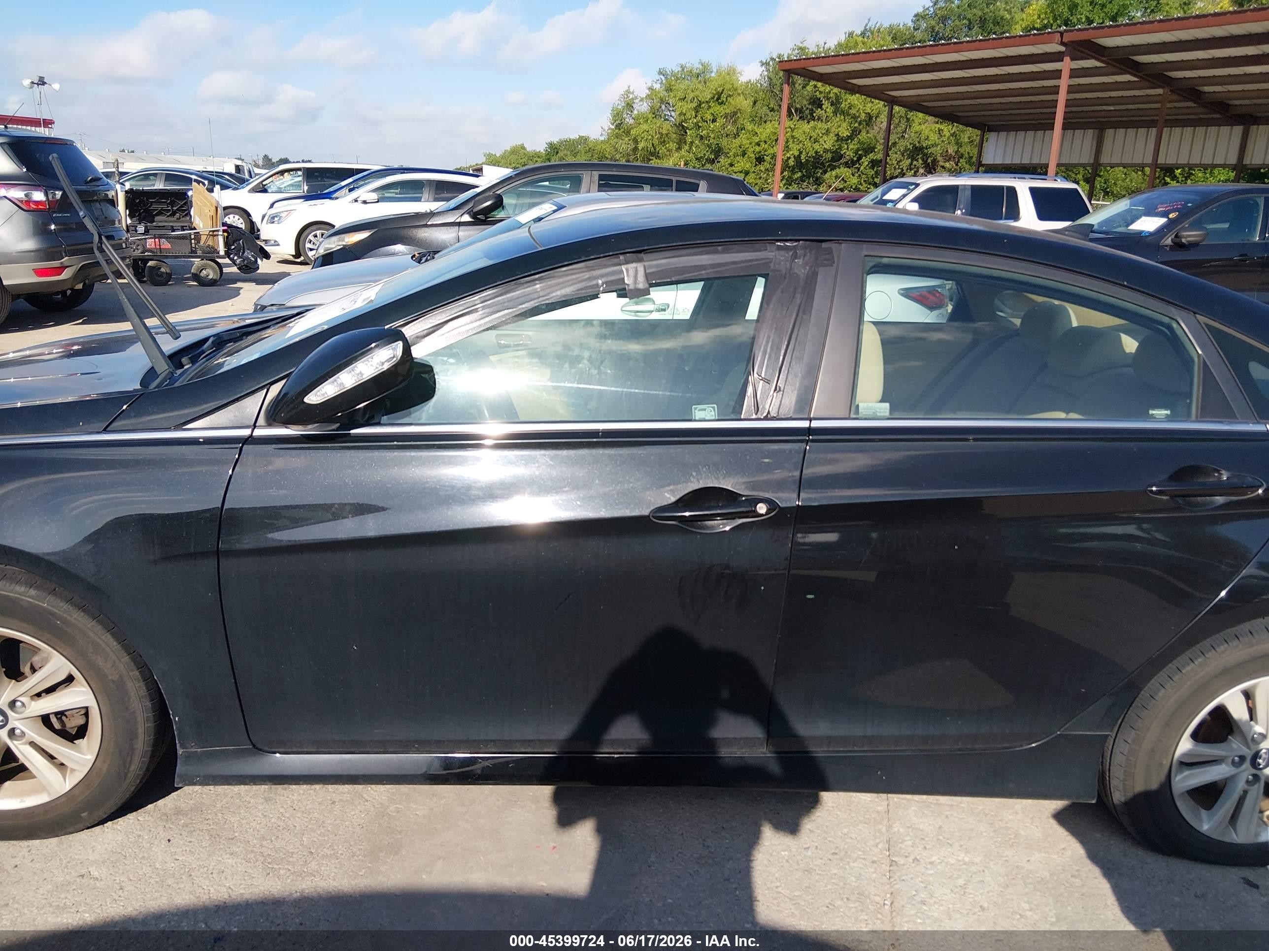 2014 Hyundai Sonata Gls Black vin: 5NPEB4AC3EH887085
