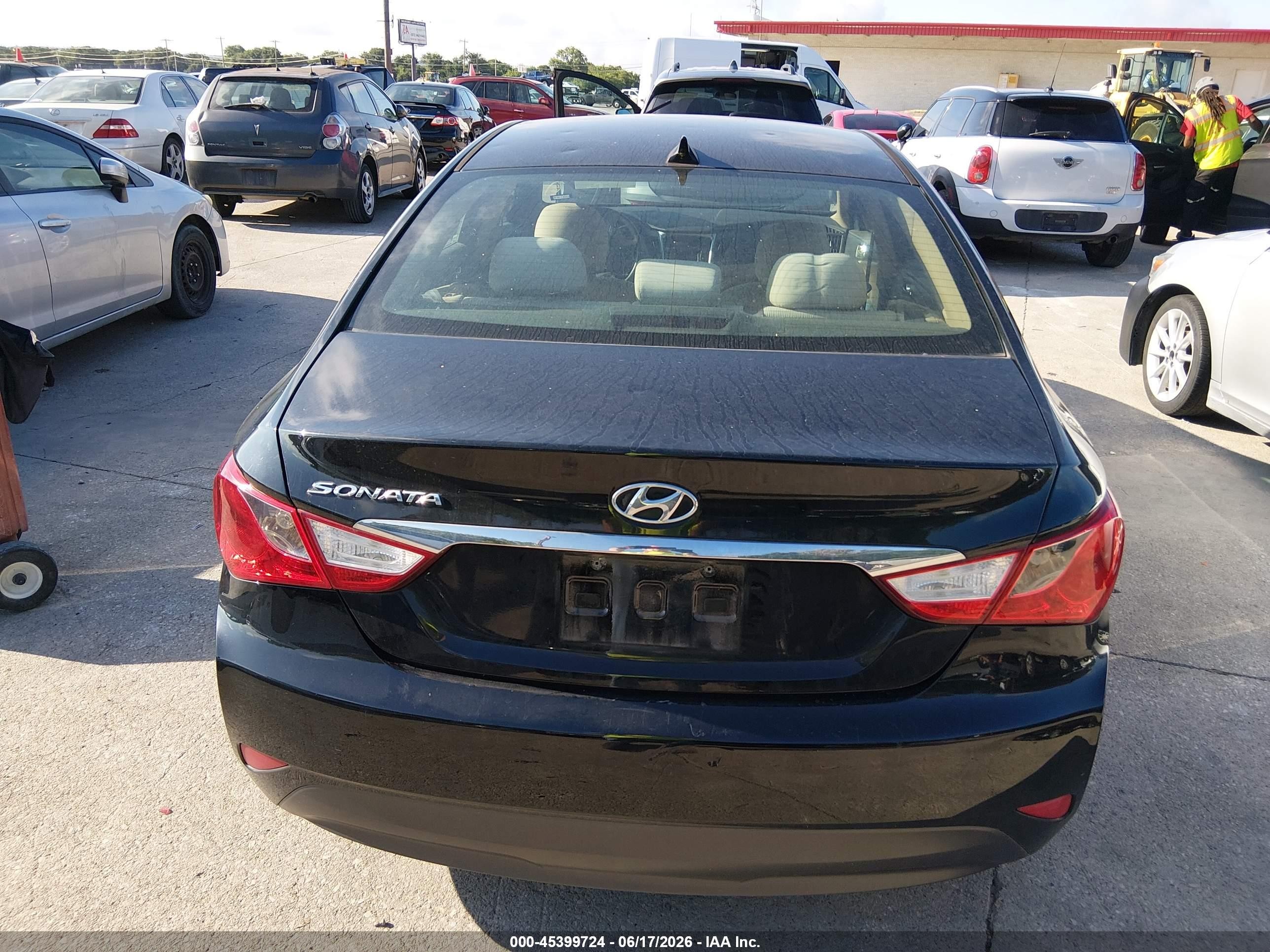 2014 Hyundai Sonata Gls Black vin: 5NPEB4AC3EH887085