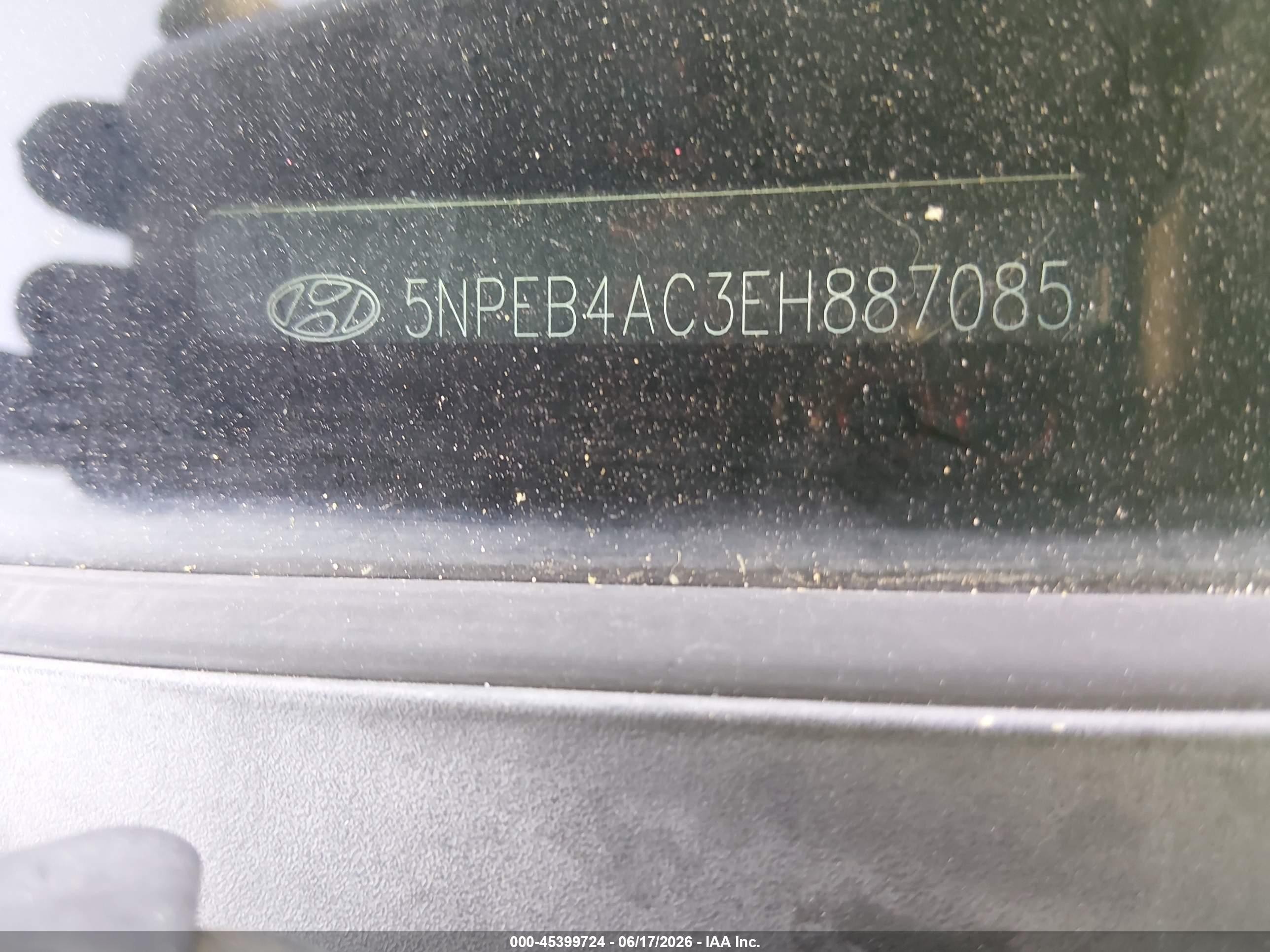 2014 Hyundai Sonata Gls Black vin: 5NPEB4AC3EH887085