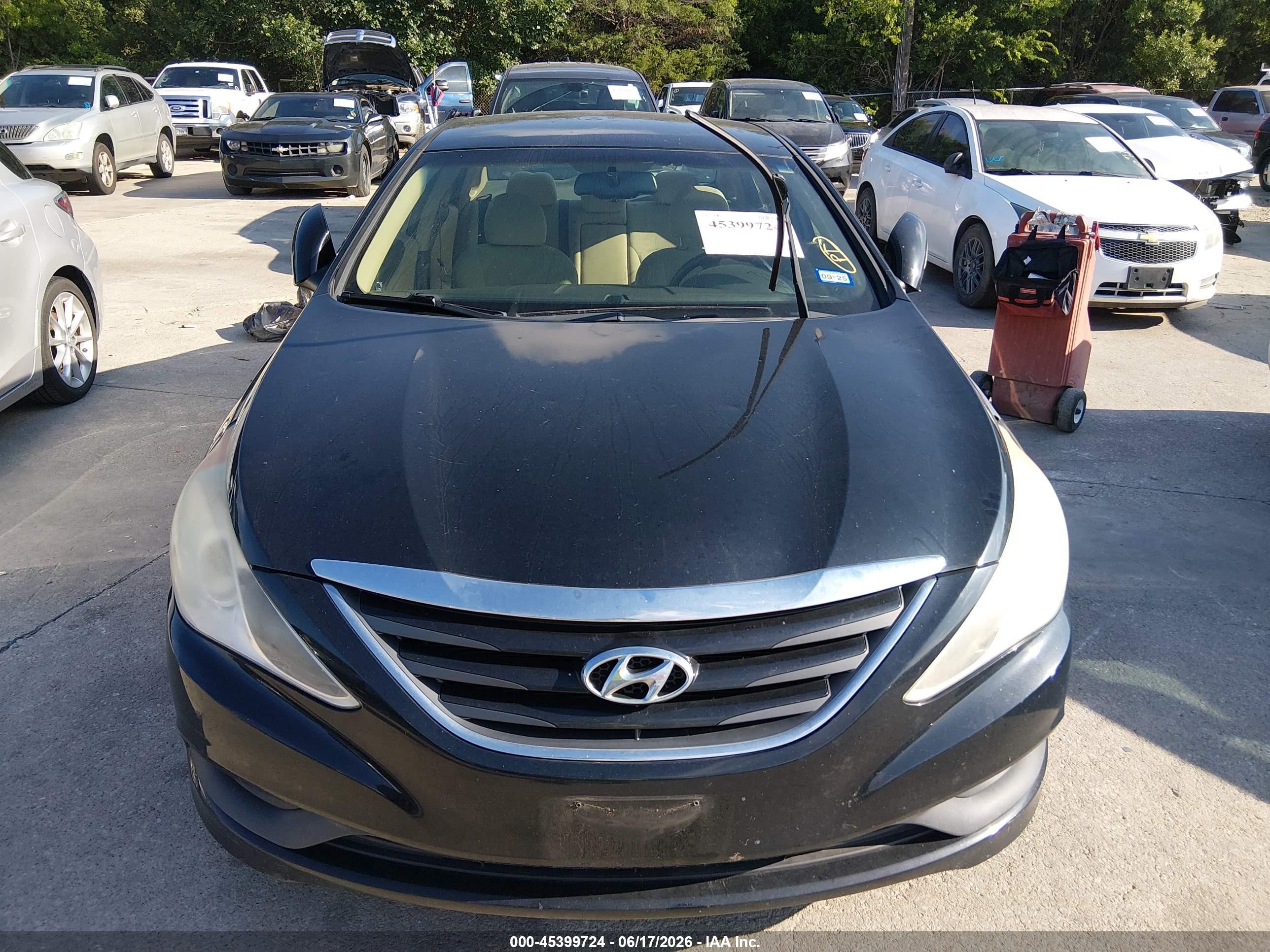 2014 Hyundai Sonata Gls Black vin: 5NPEB4AC3EH887085